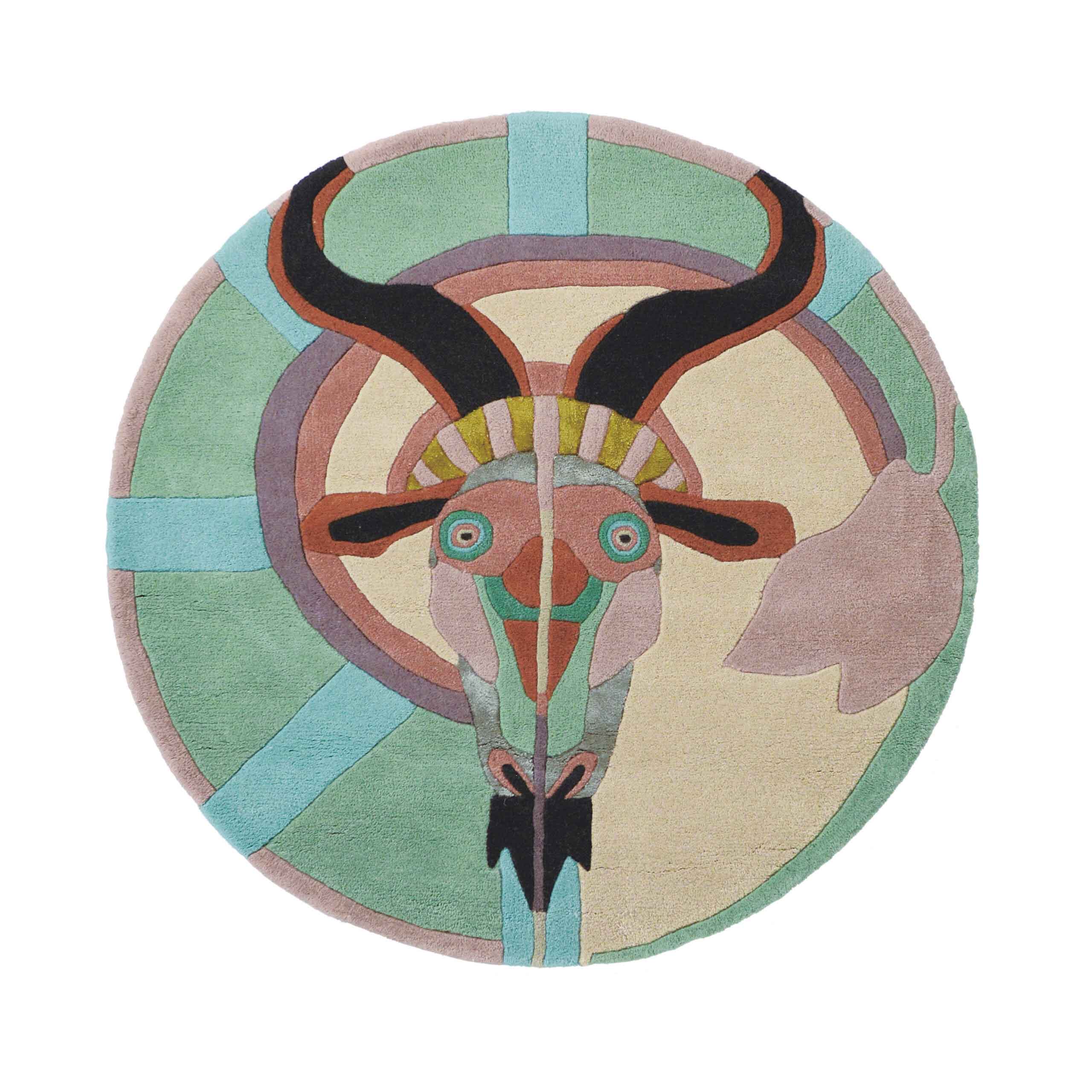 Dywan okrągły ZODIAC CAPRICORN wielokolorowy