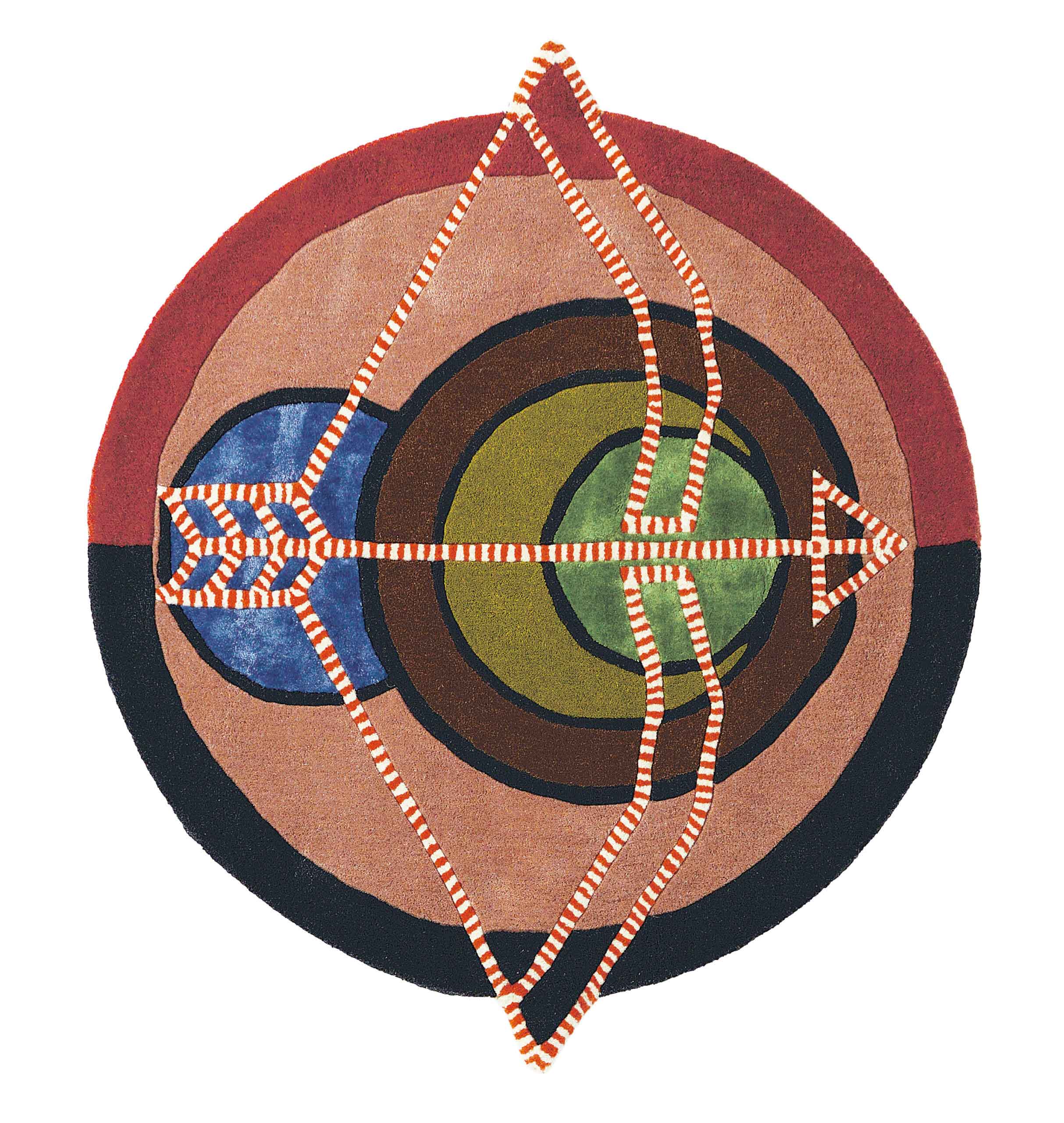 Dywan okrągły ZODIAC SAGITTARIUS wielokolorowy