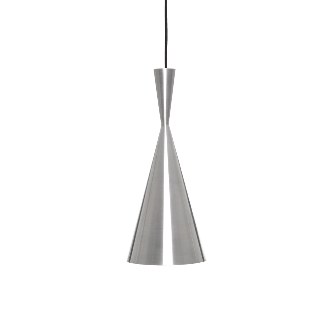 UNBEATEN TALL silver pendant lamp