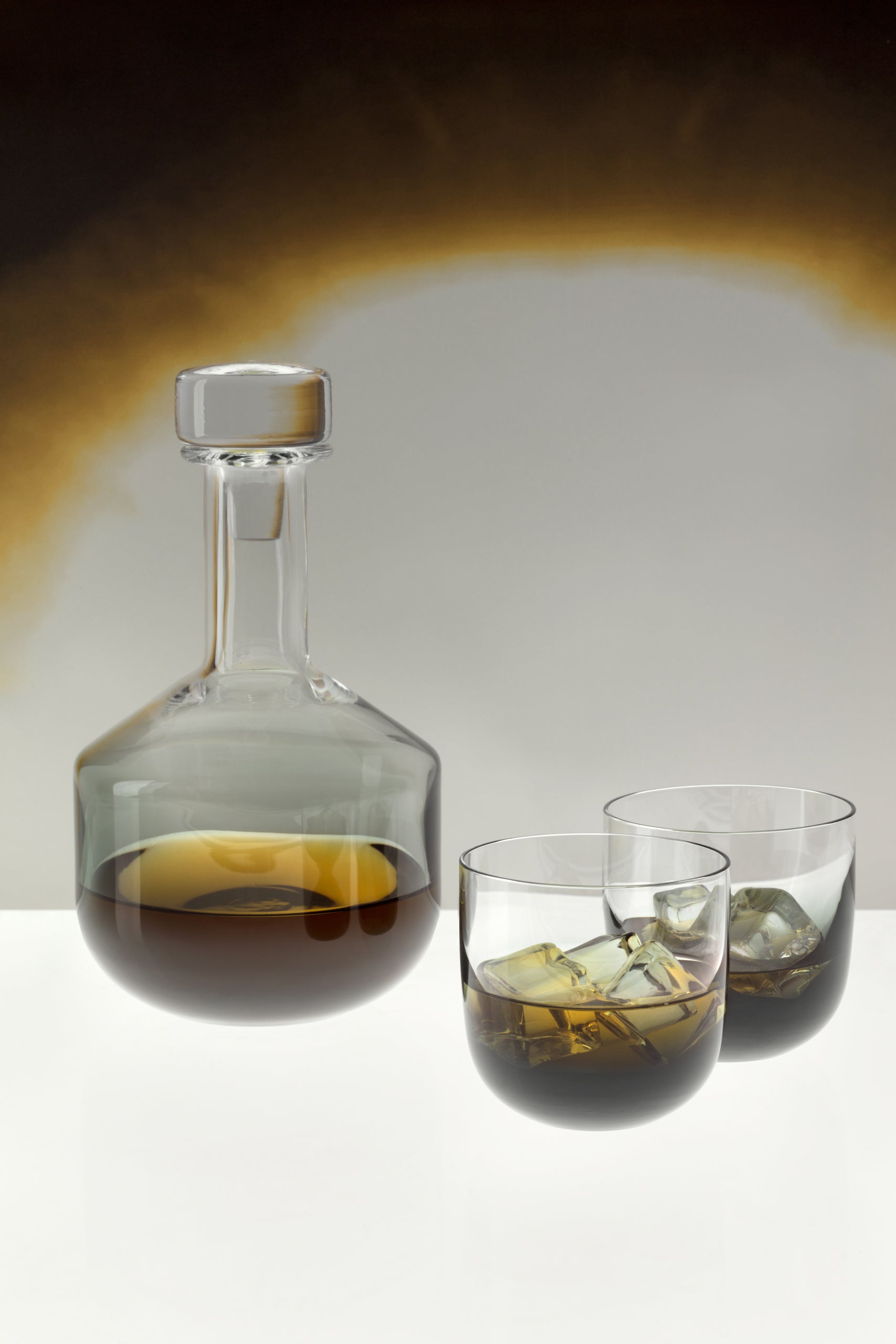 Carafe tank black inflatable glass