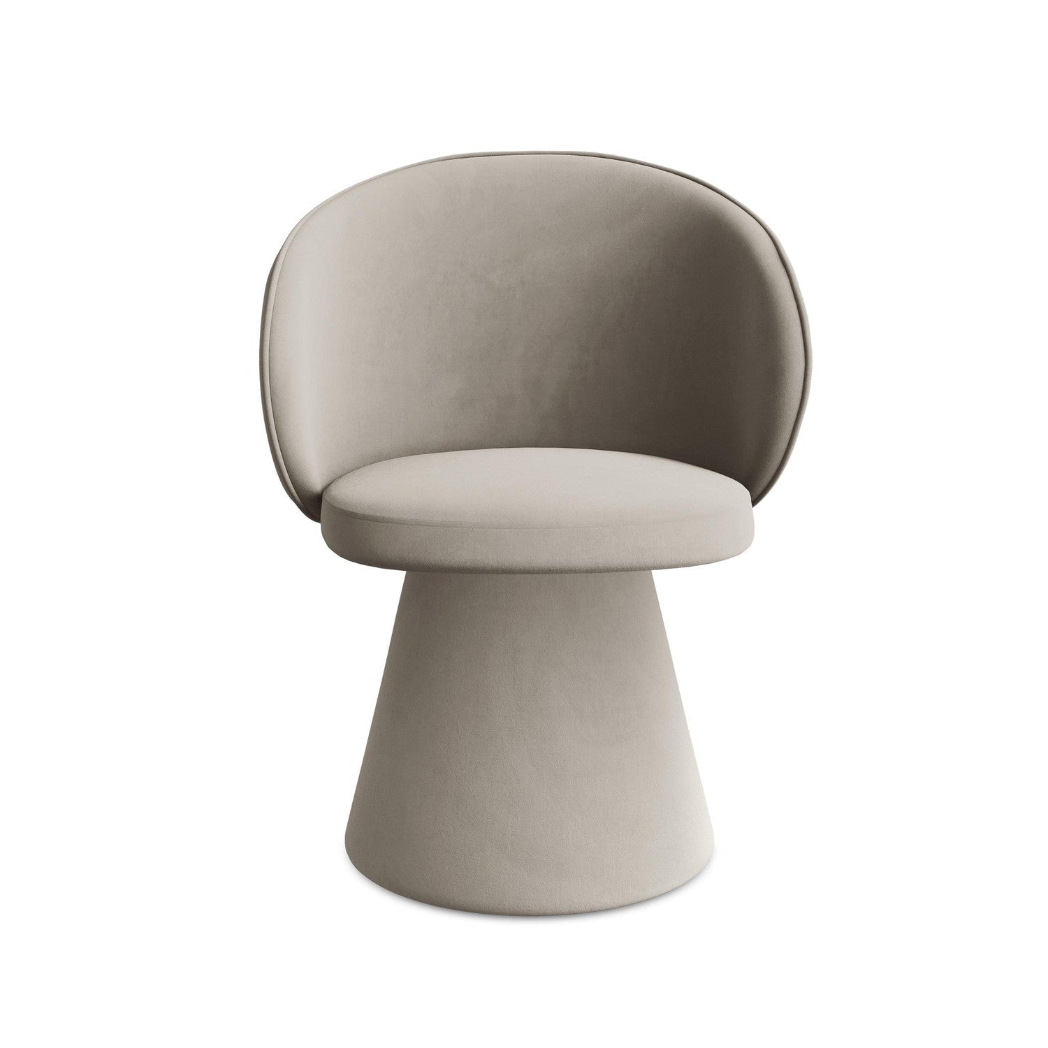 Velvet Chair UALA taupe