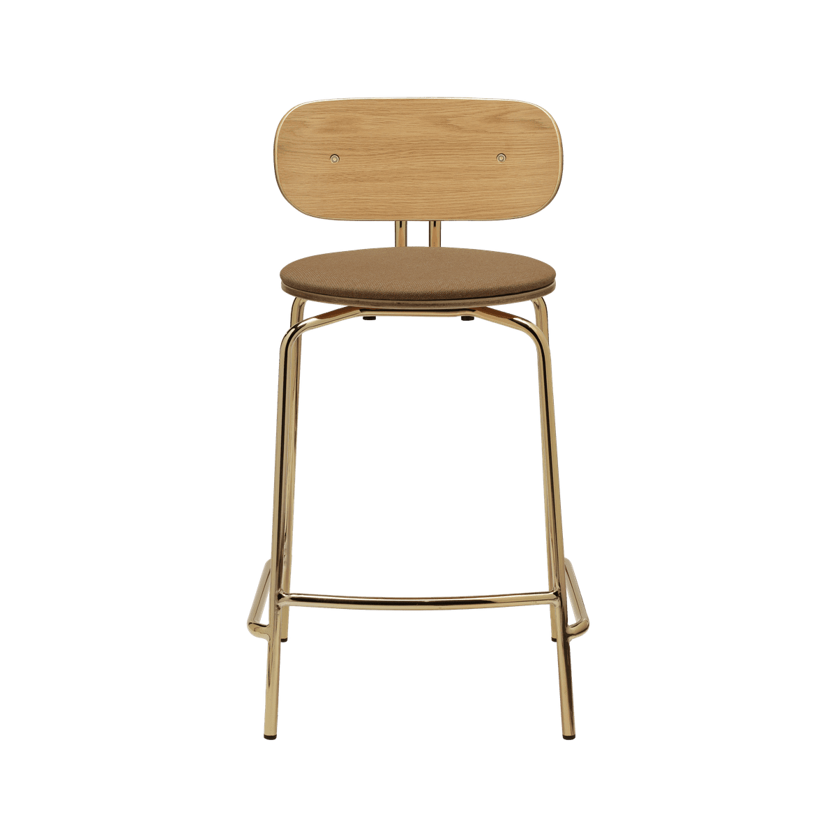Cinious cinious hocker with a golden base