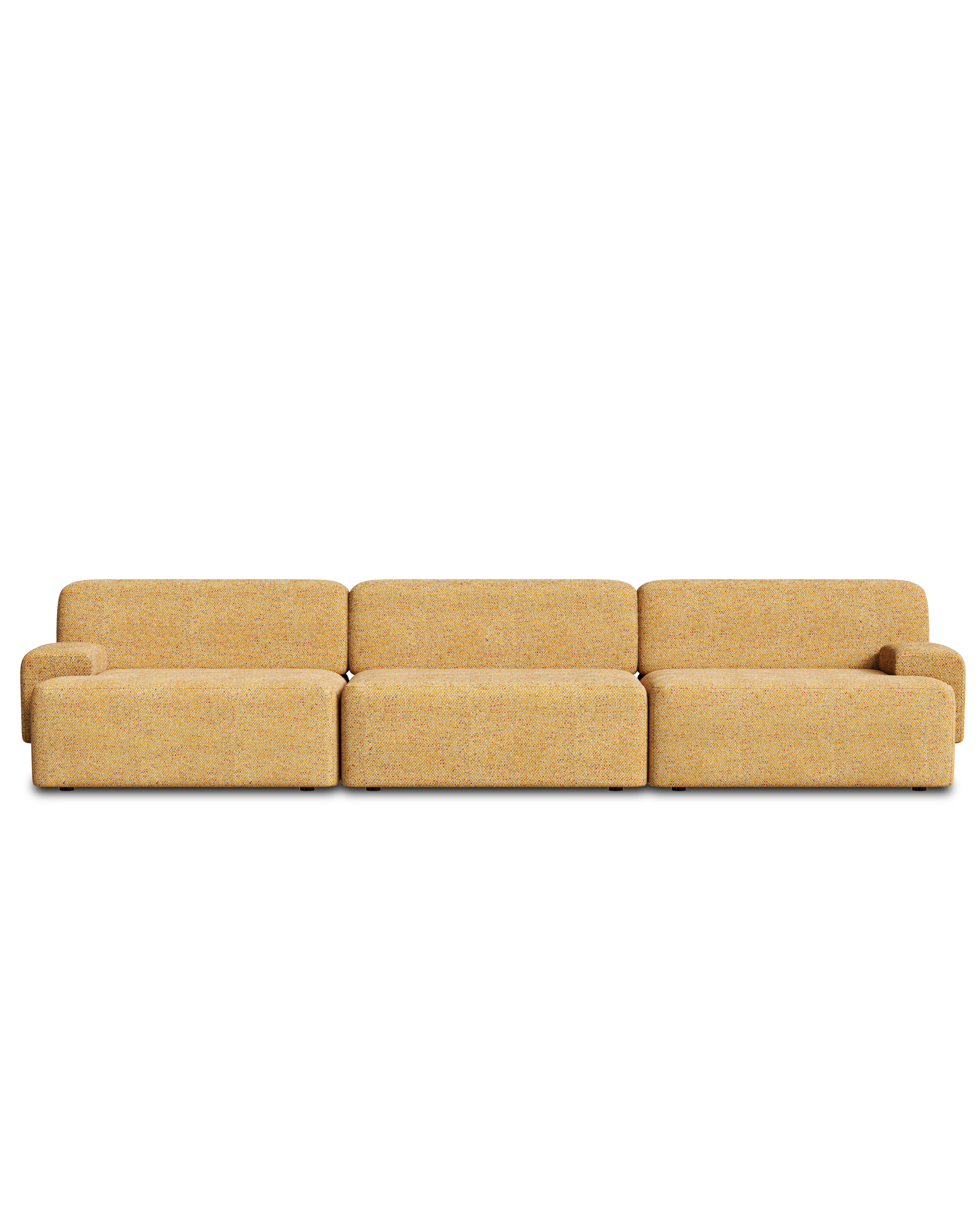 Modulares 3-Sitzer Sofa UMI herbstlich orange [Amelia]