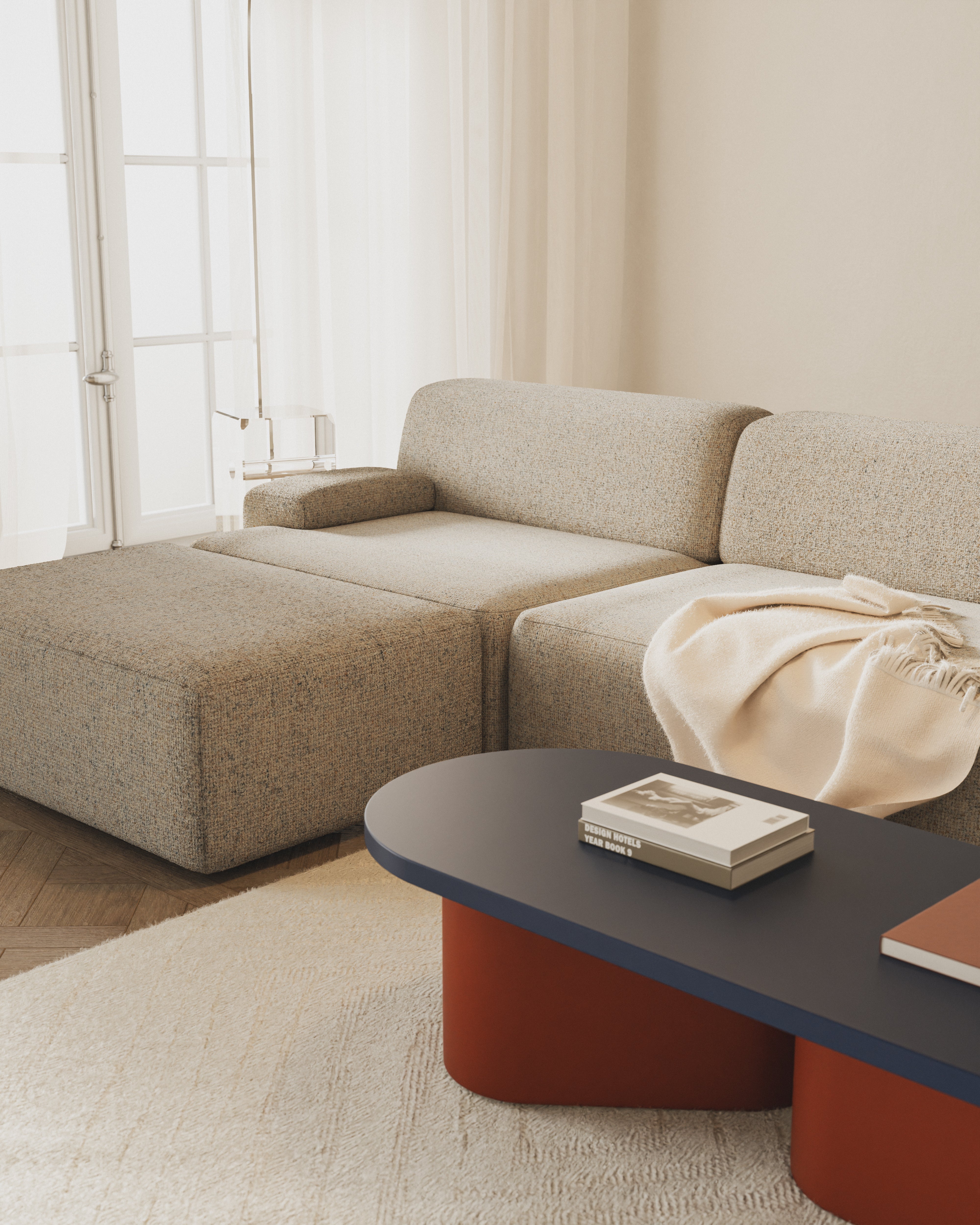 Modulares Sofa Umi 3-sitzig Ecksofa