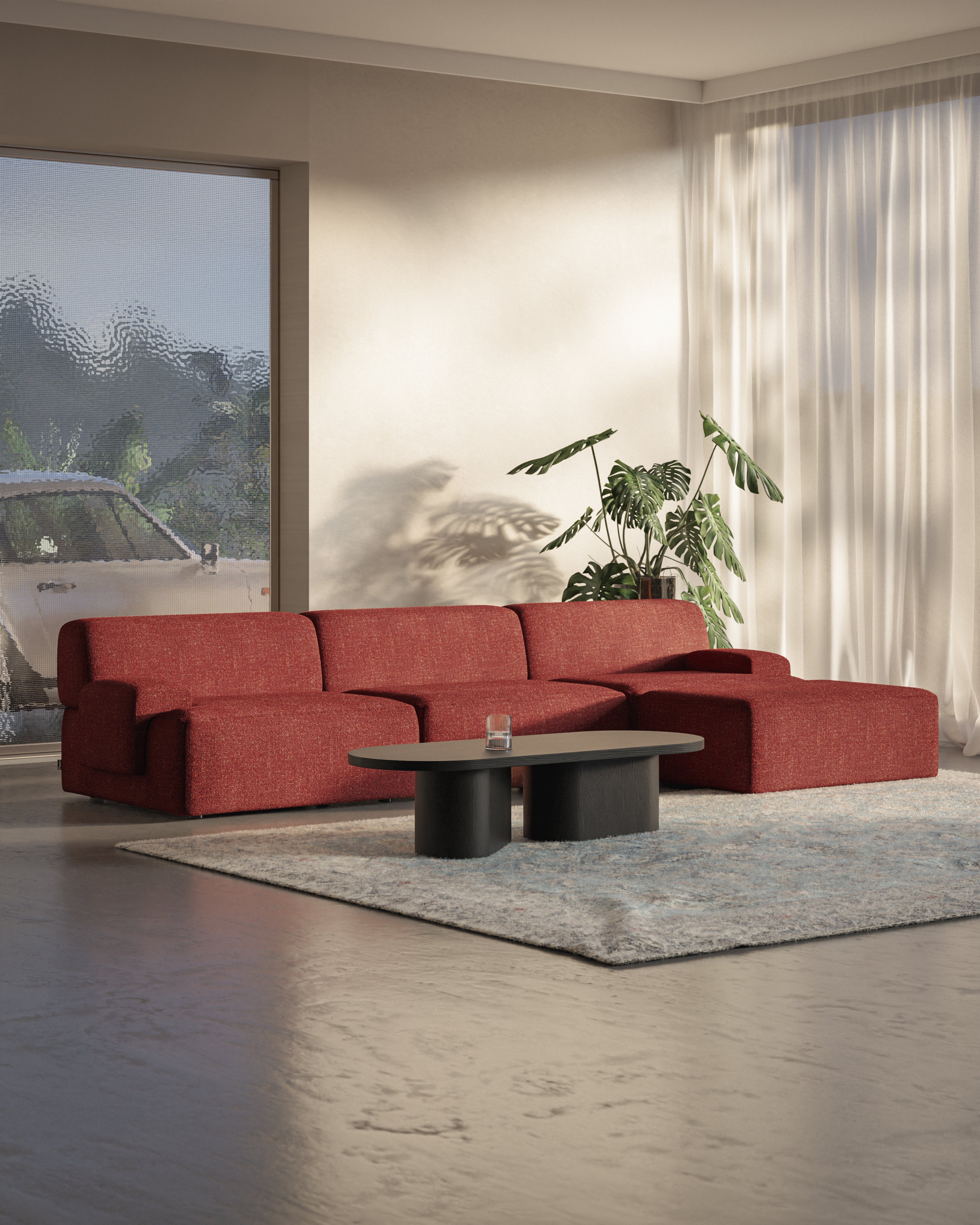 Modulare Umi Ecksofa für 3 Personen