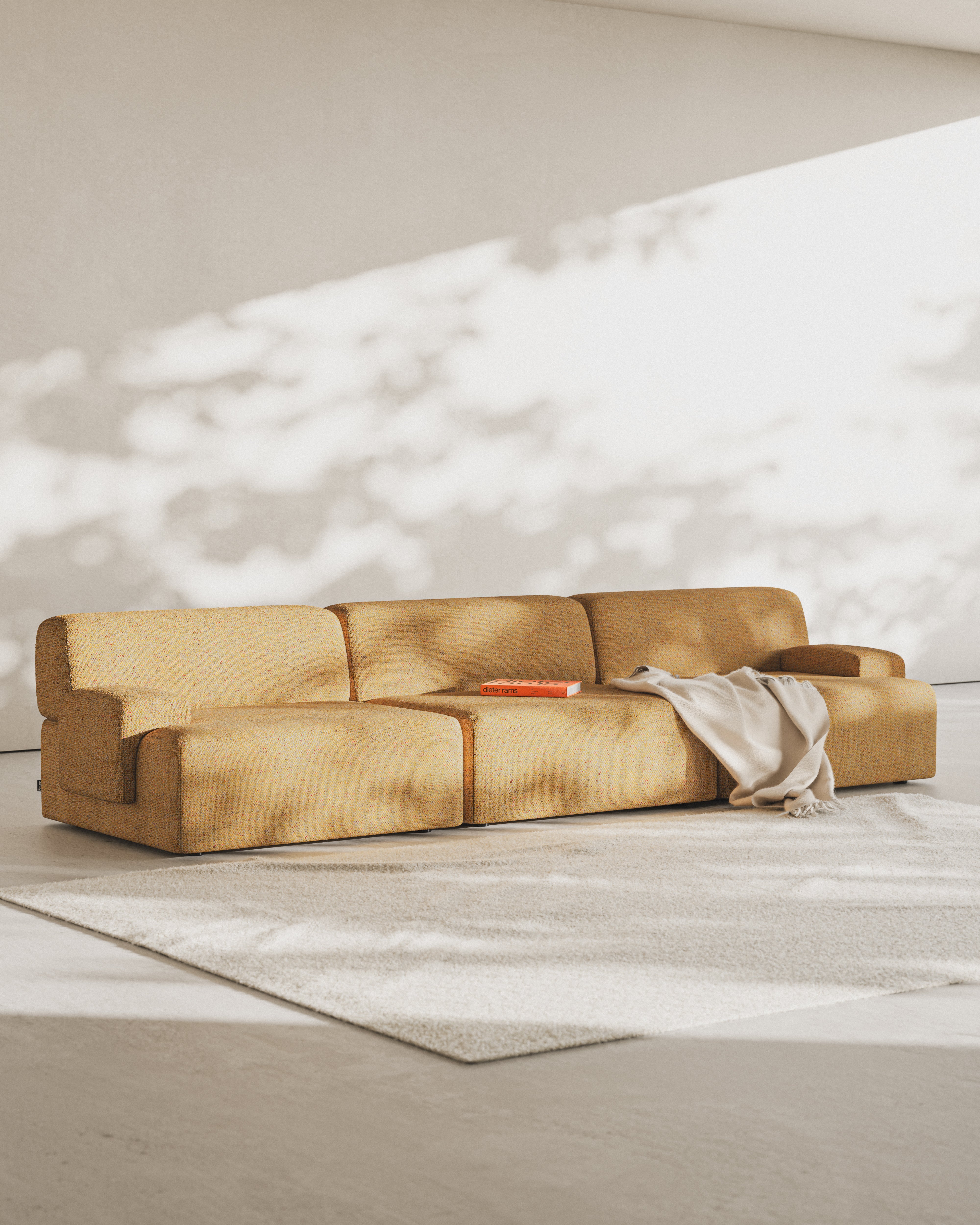 Modulares 3-Sitzer Sofa UMI herbstlich orange [Amelia]
