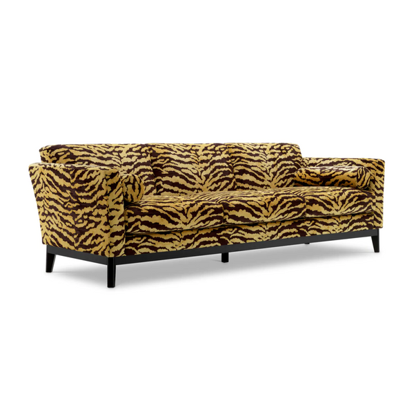 Flux Goldbrauner Drucksofa