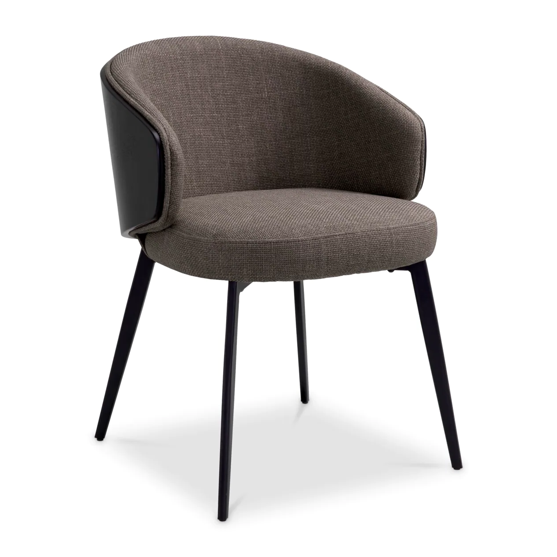 Camerota gray chair with a black base