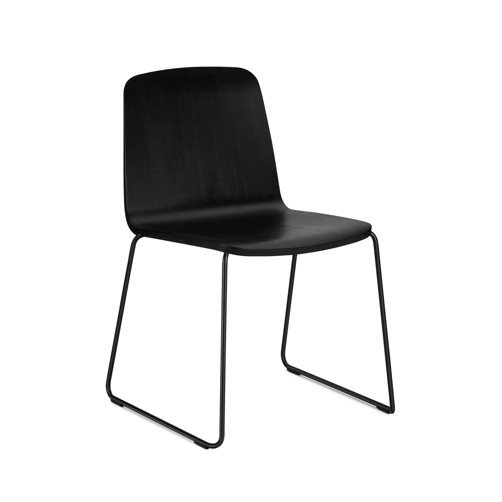 Black ash chair with black base [Ola]