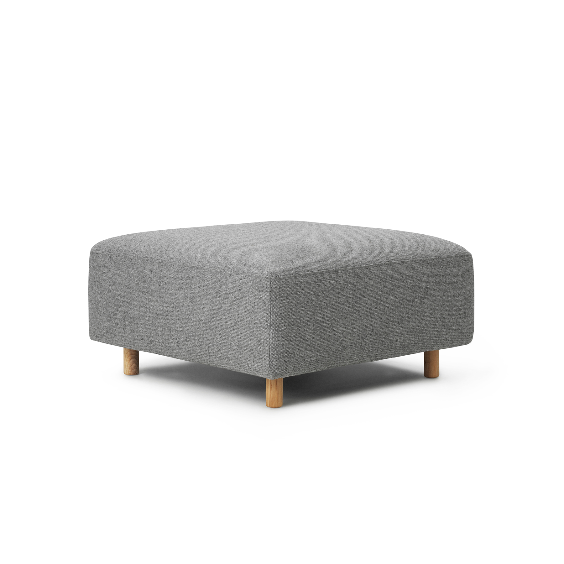 Puf upholstered redo oak base