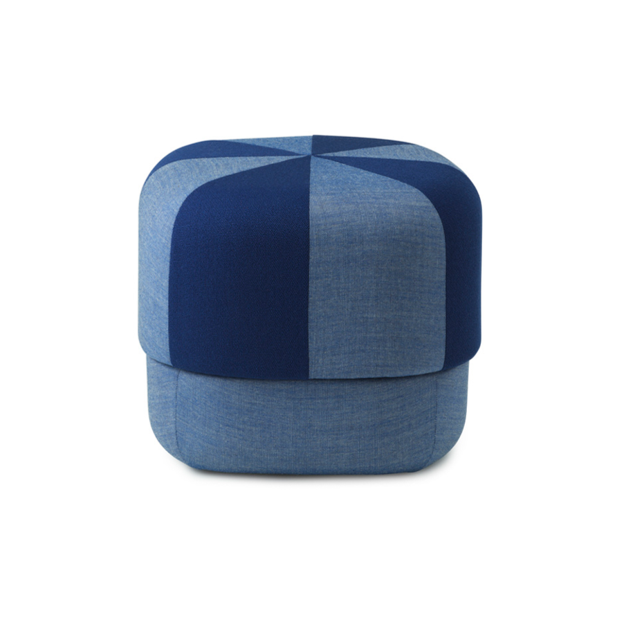 Pouf circus duo blue with navy blue