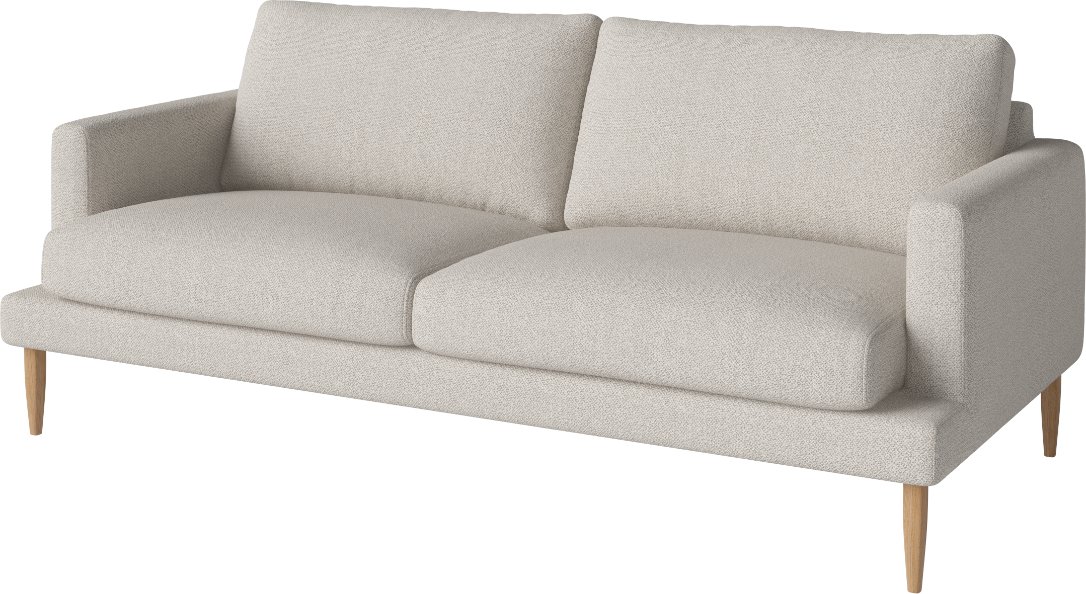 2,5-Personen-Sofa Veneda Slim Oak Basis