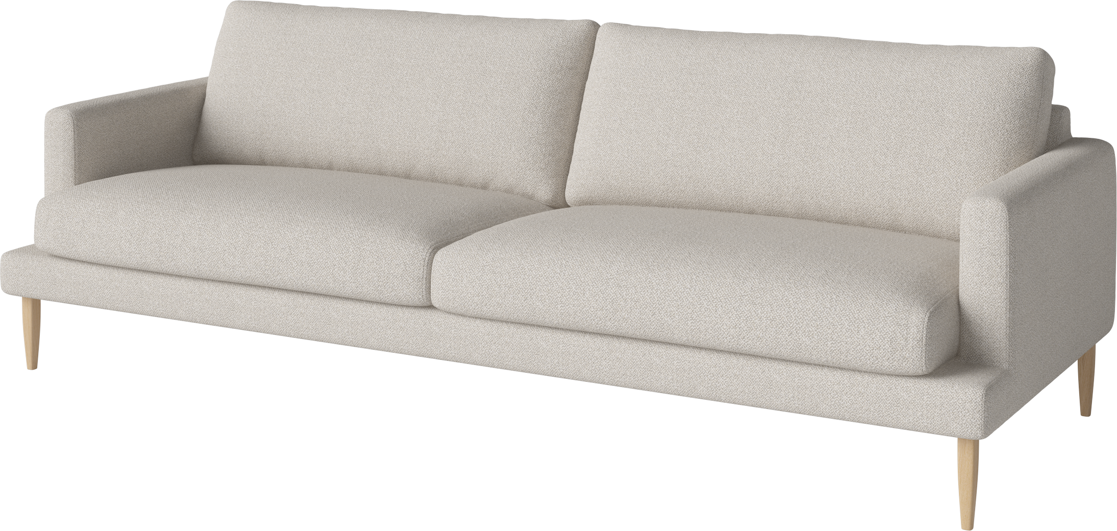 3-Personen-Sofa Veneda Slim Whitearked Base