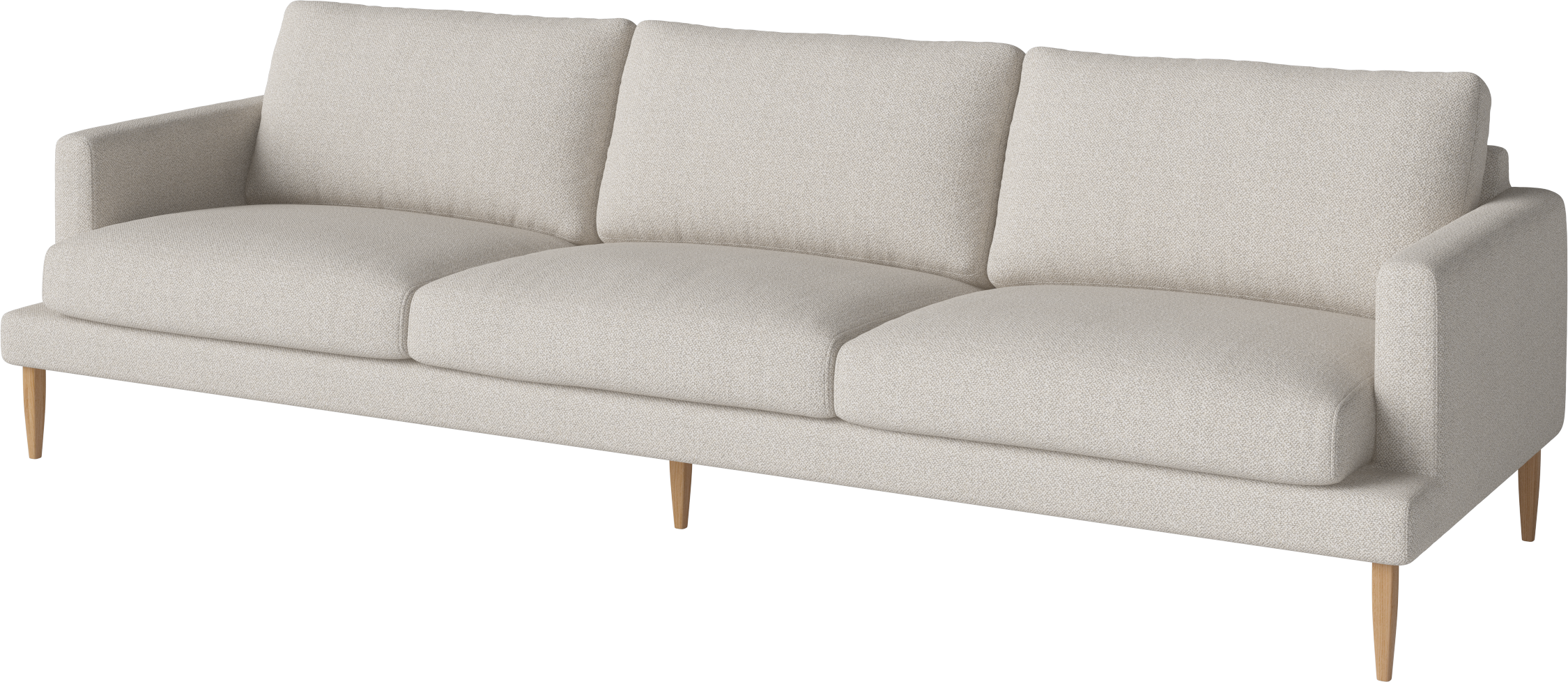 4-Personen-Sofa Veneda Slim Eiche Basis