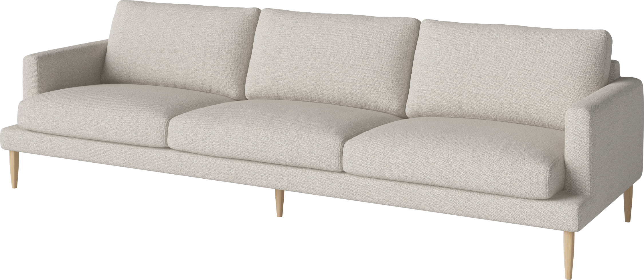 4-Personen-Sofa Veneda Slim Whitearked Base