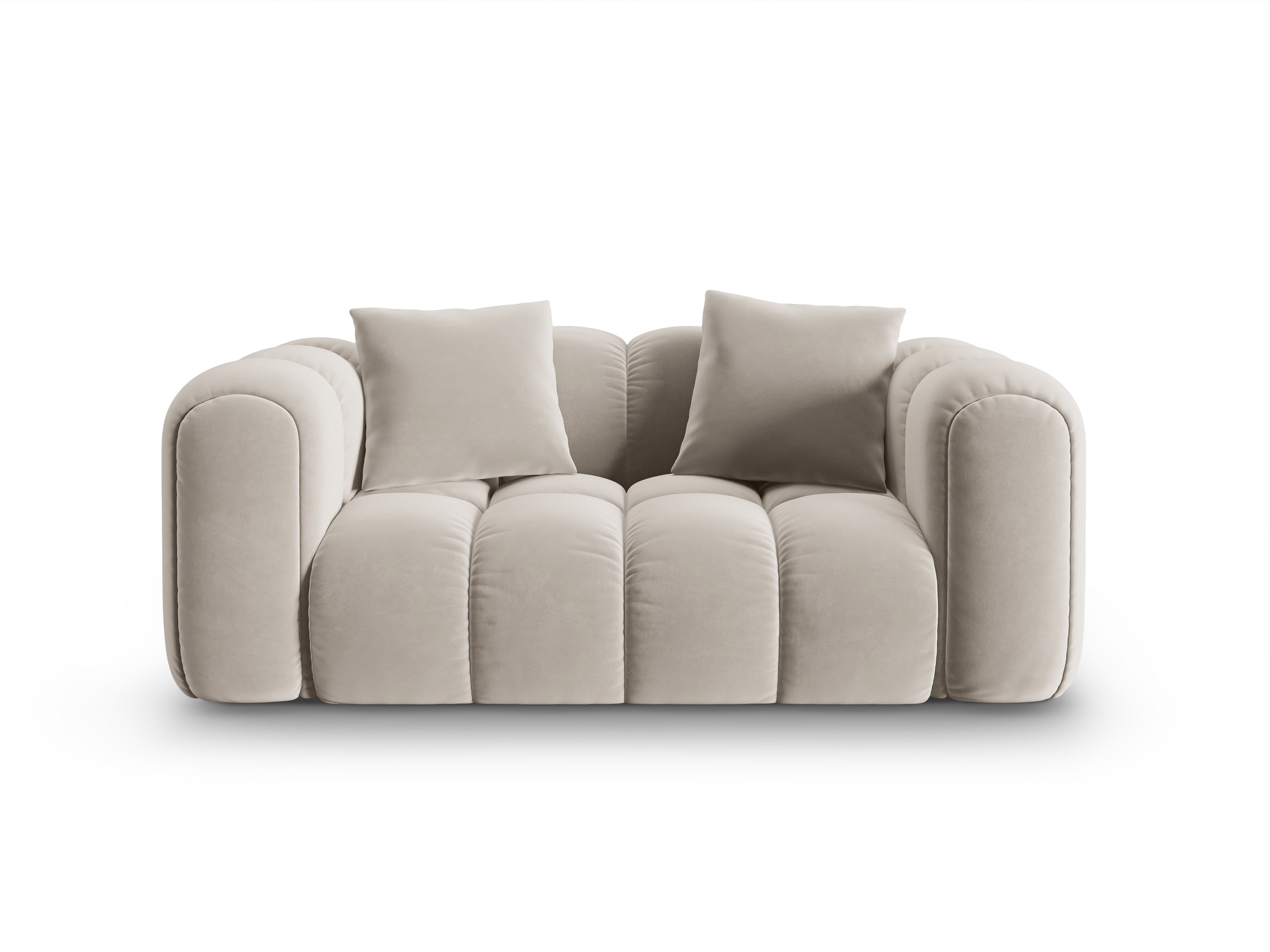 Sofa aksamitna 2-osobowa ASTRO ecru