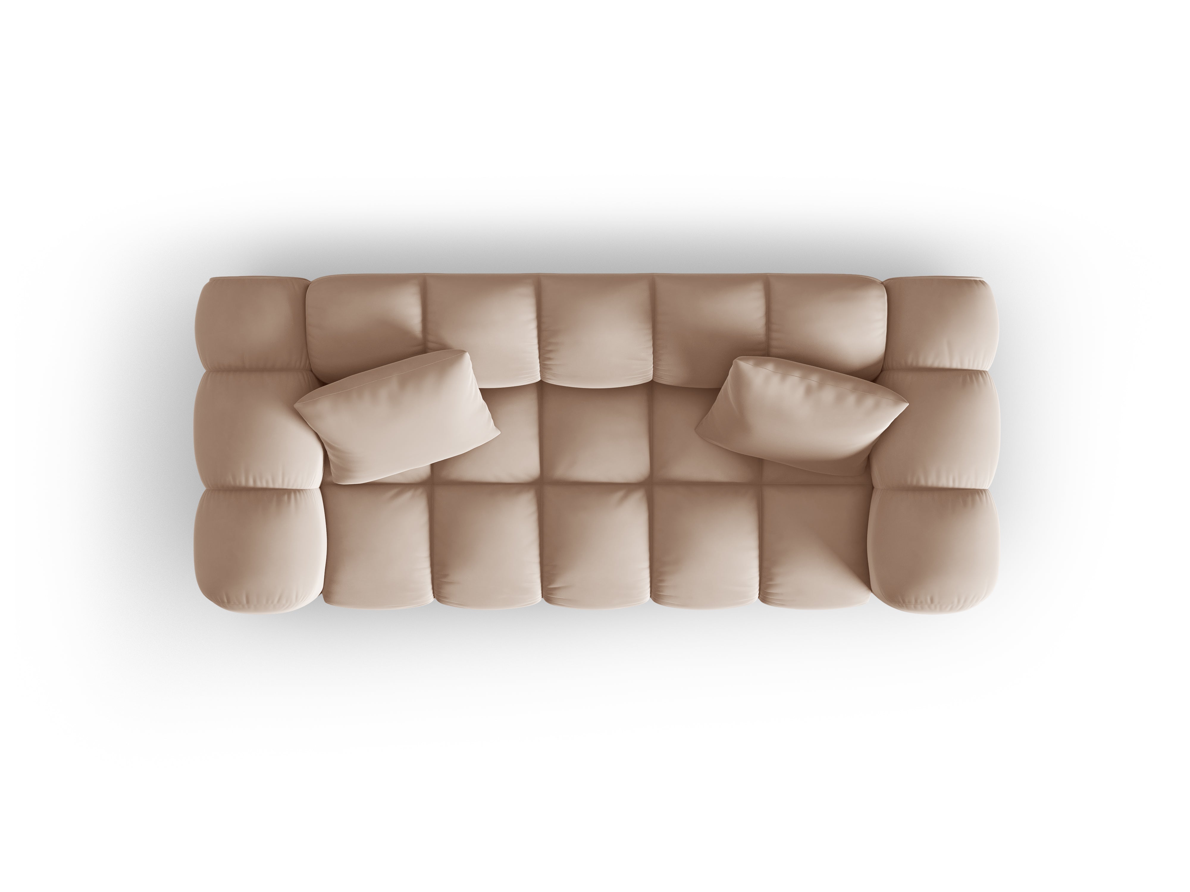 2-person velvet sofa Halley beige