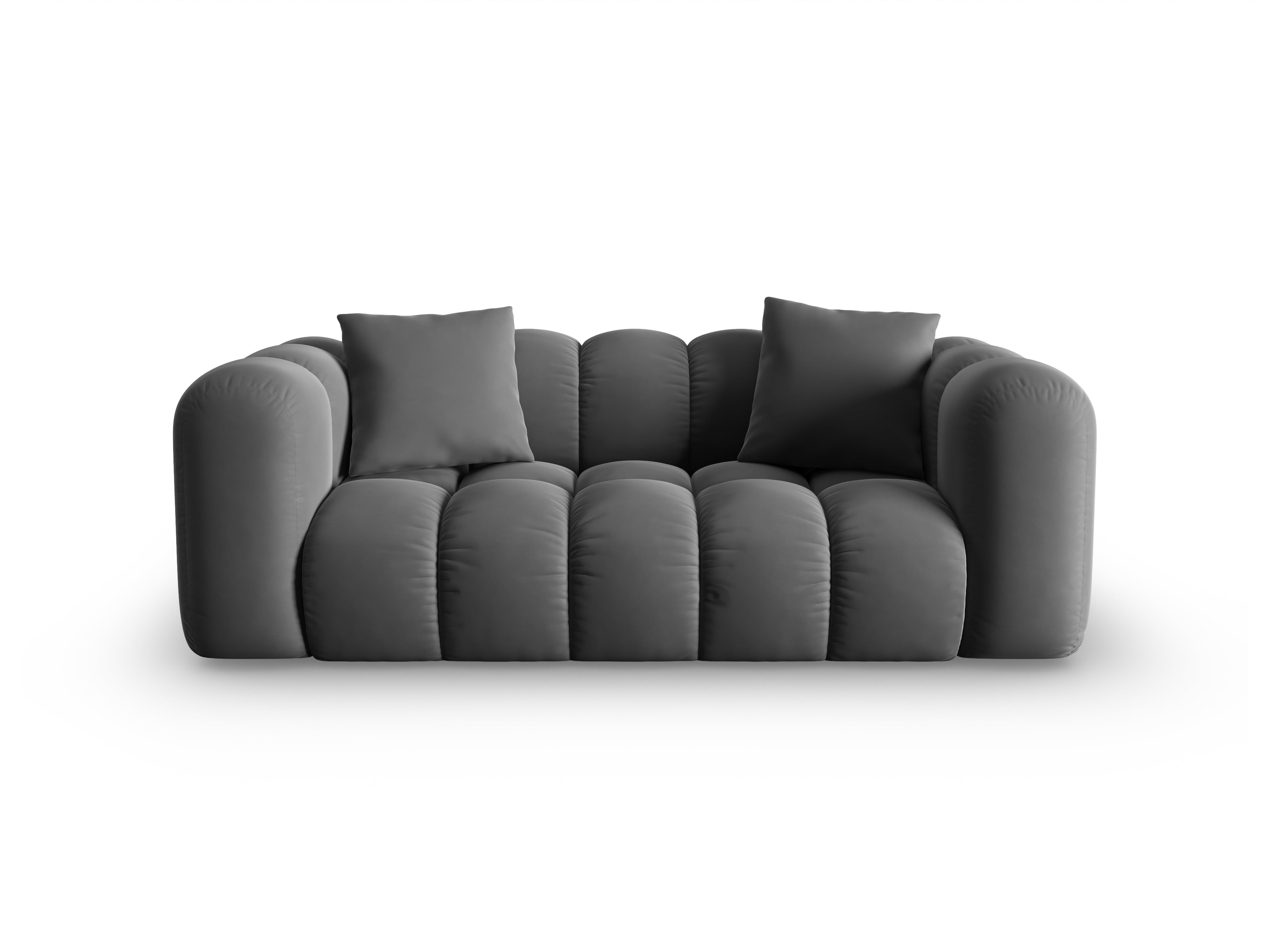 2-Sitzer-Samtsofa Halley Grey