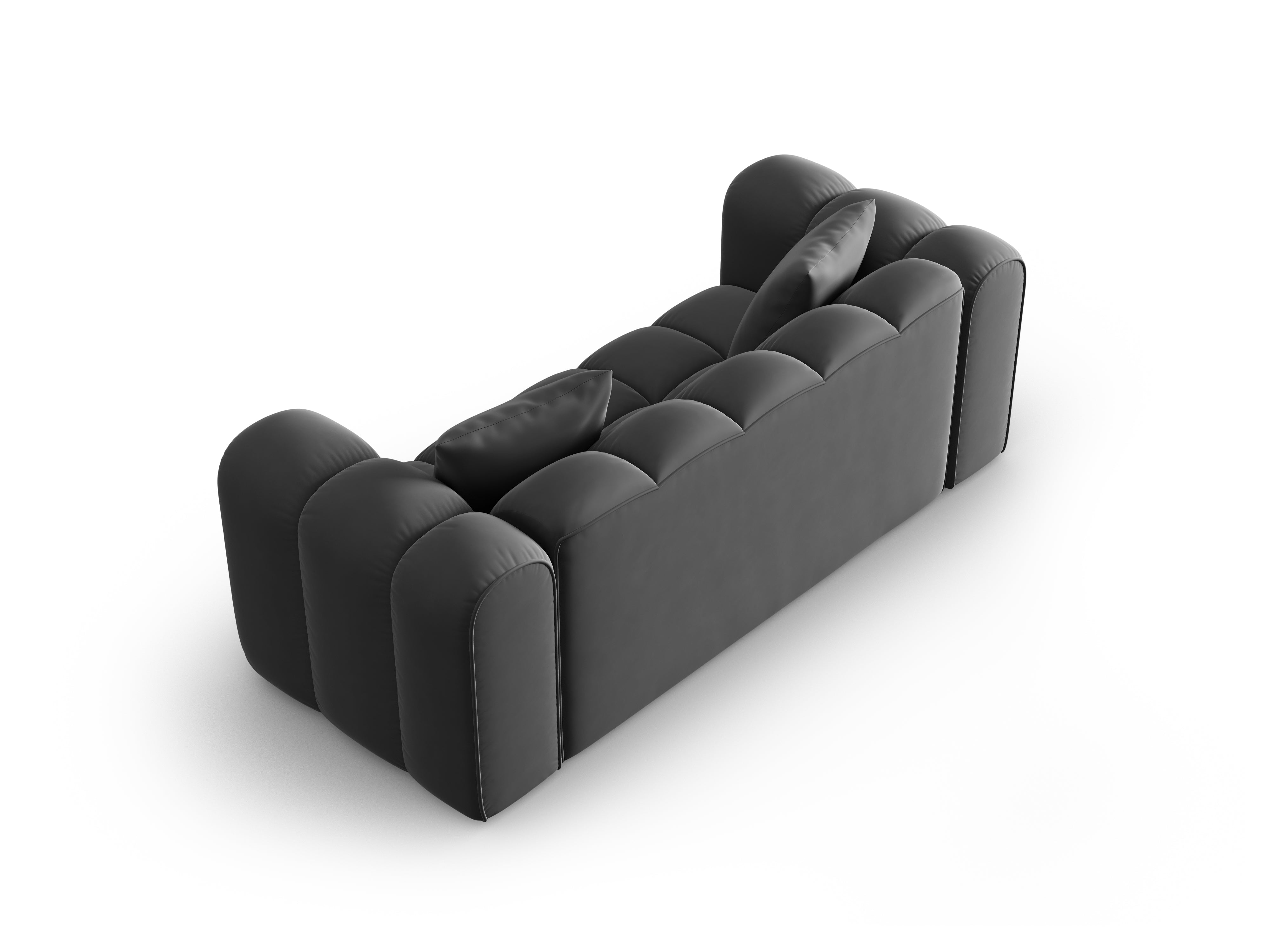 2-Sitzer-Samtsofa Halley Grey