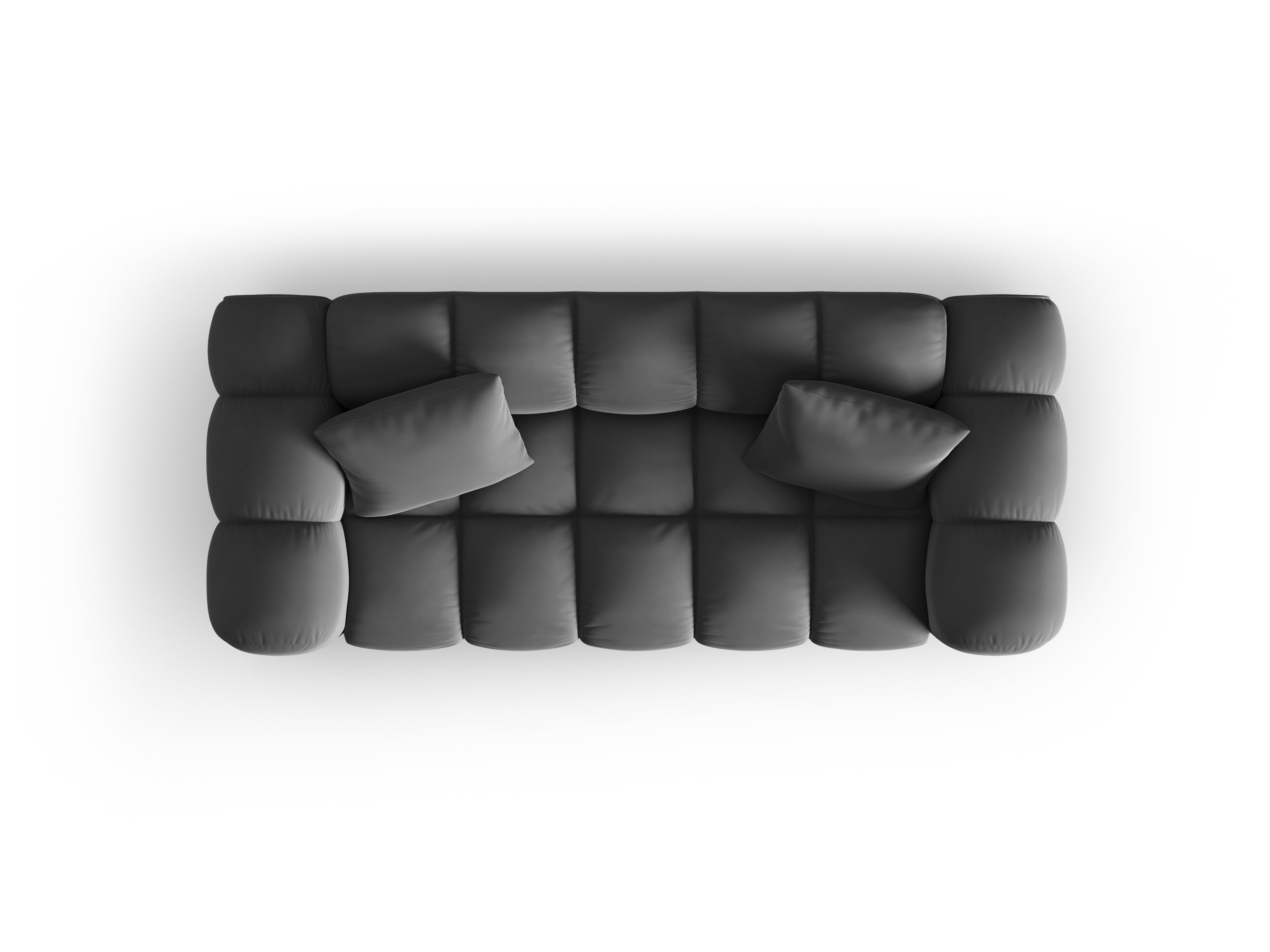 2-Sitzer-Samtsofa Halley Grey