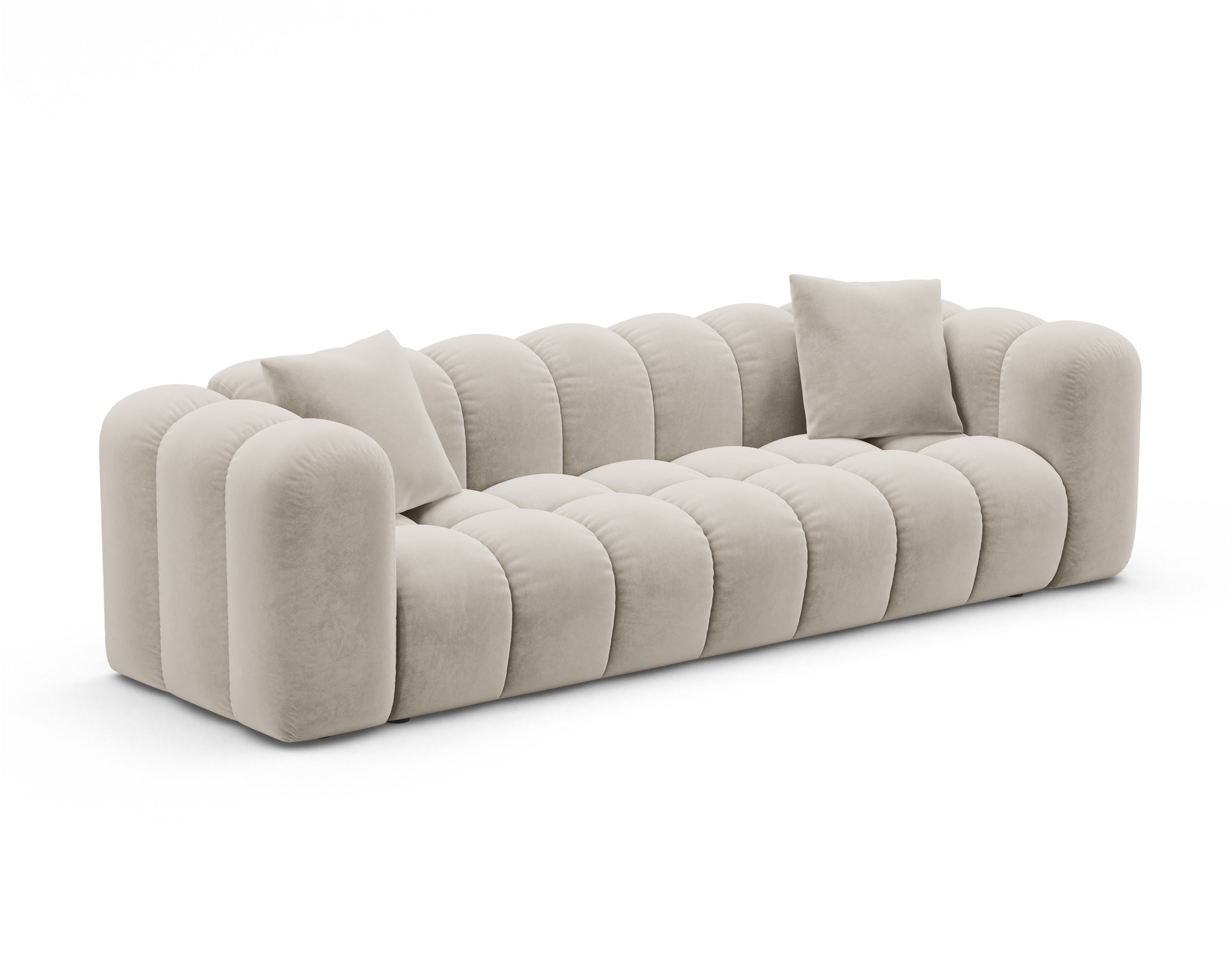 Sofa aus Samt mit Schlaf-Funktion Astro ecru – Windsor & Co – Windsor & Co – Eye on Design