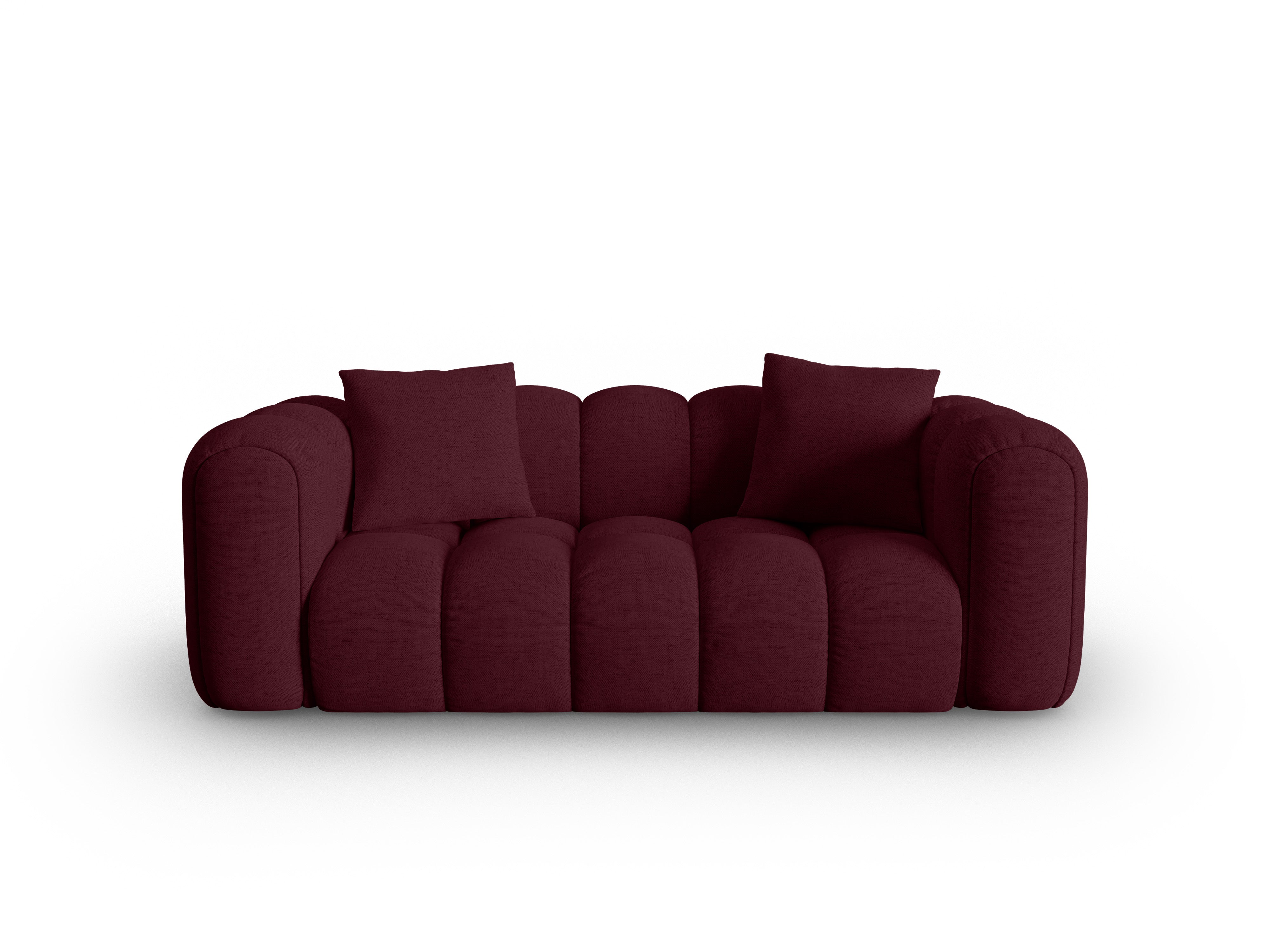 Sofa 3-osobowa ASTRO burgundowy szenil