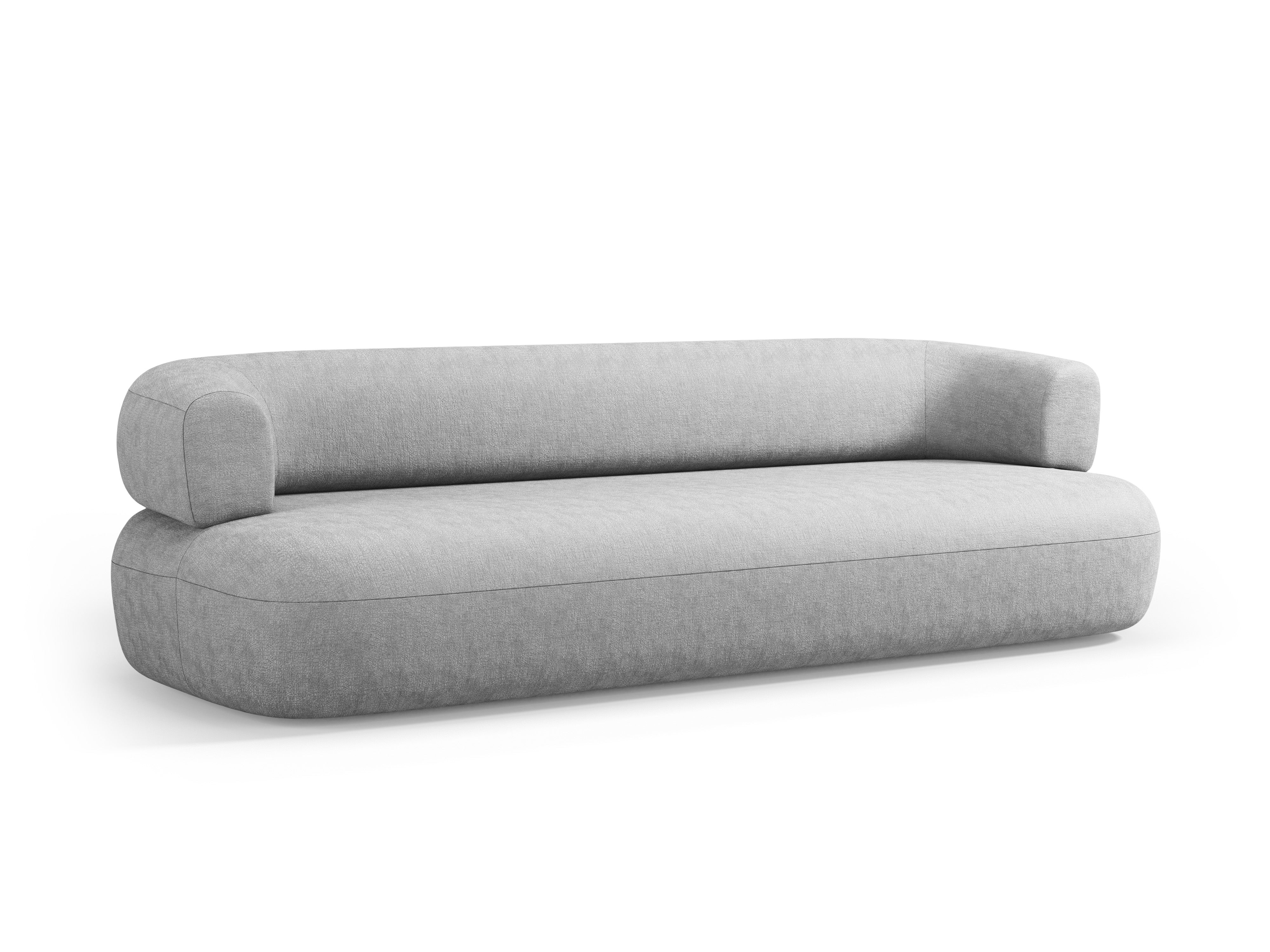 Sofa für 3,5 Personen ALDRIN in grauem Chenille