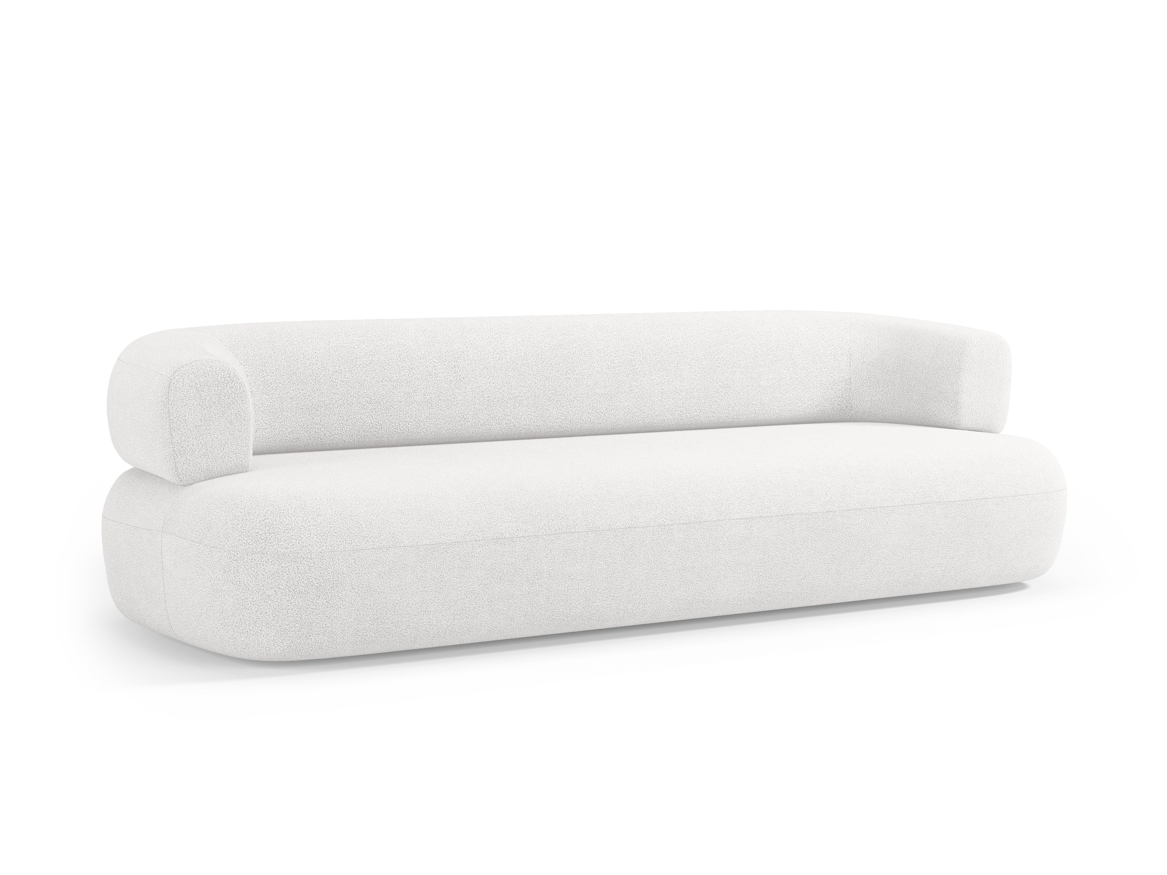 Sofa für 3,5 Personen ALDRIN in weißem Boucle