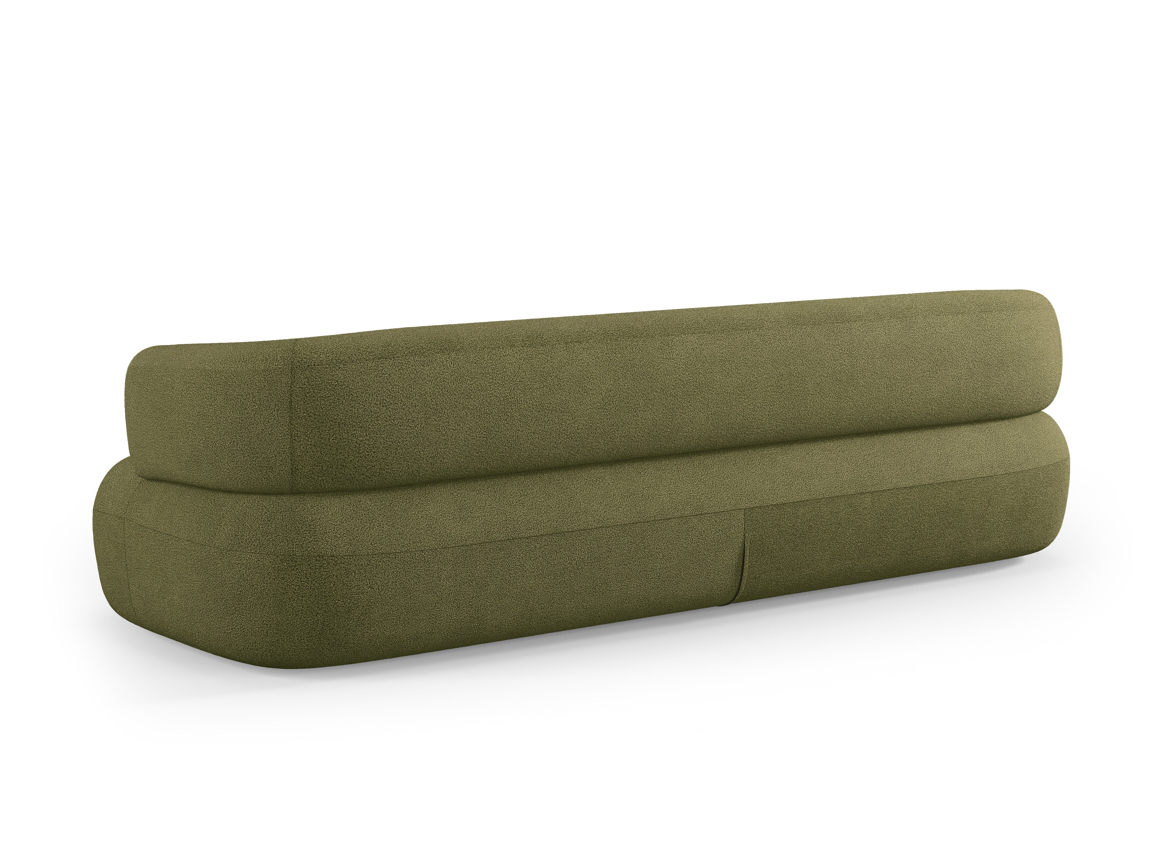 Sofa für 3,5 Personen ALDRIN in grünem Boucle