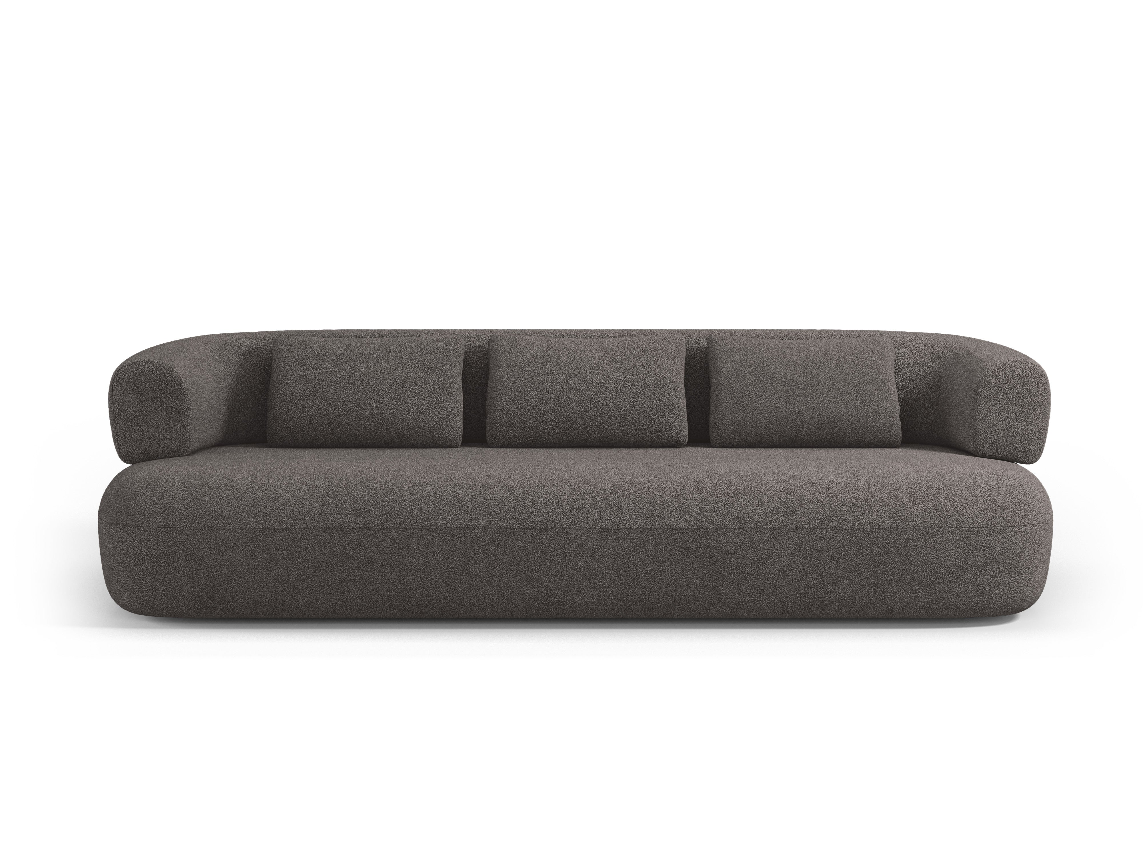 Sofa für 3,5 Personen ALDRIN in grauem Boucle