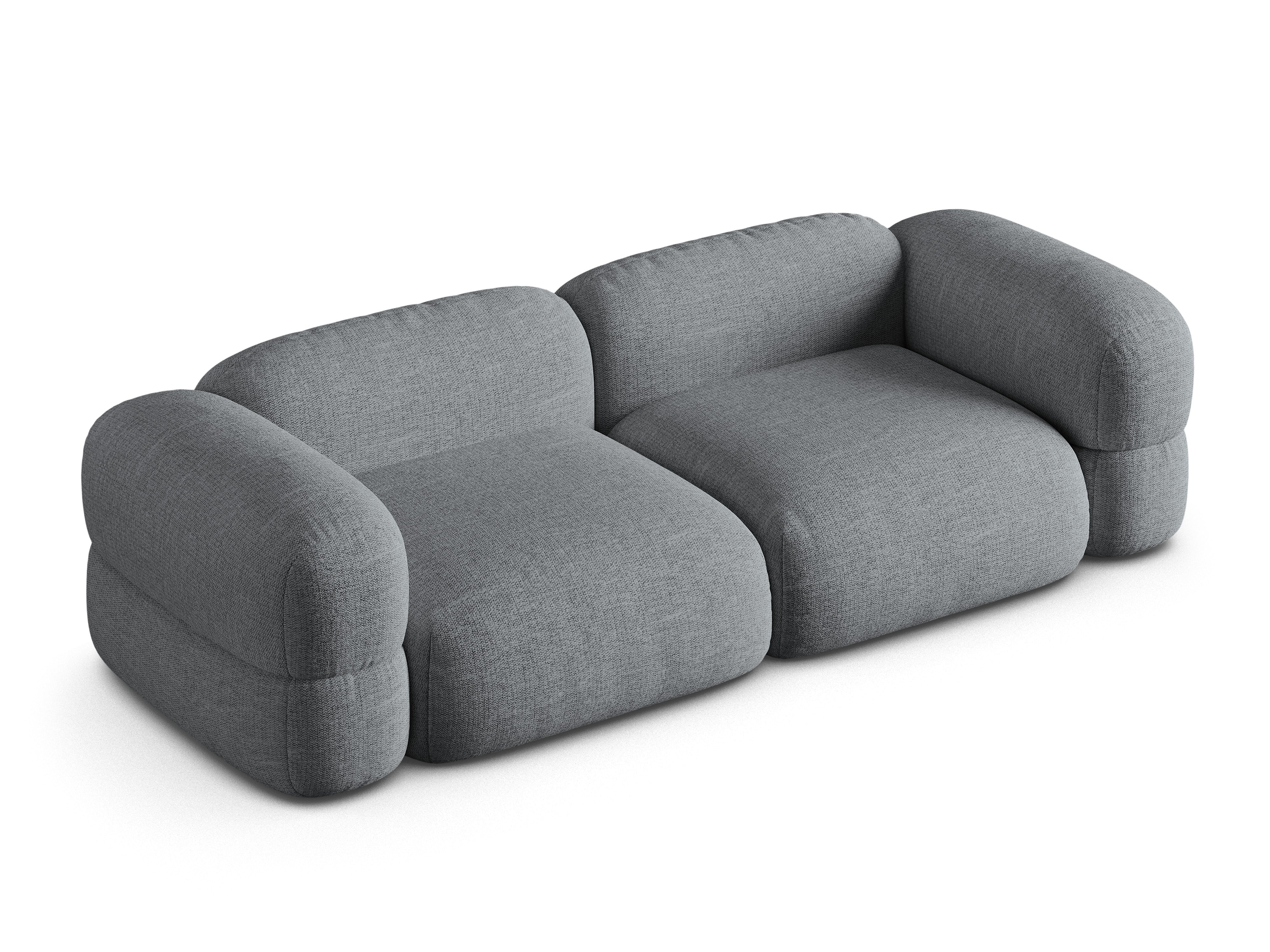 4-seater Sofa ROGER gray chenille