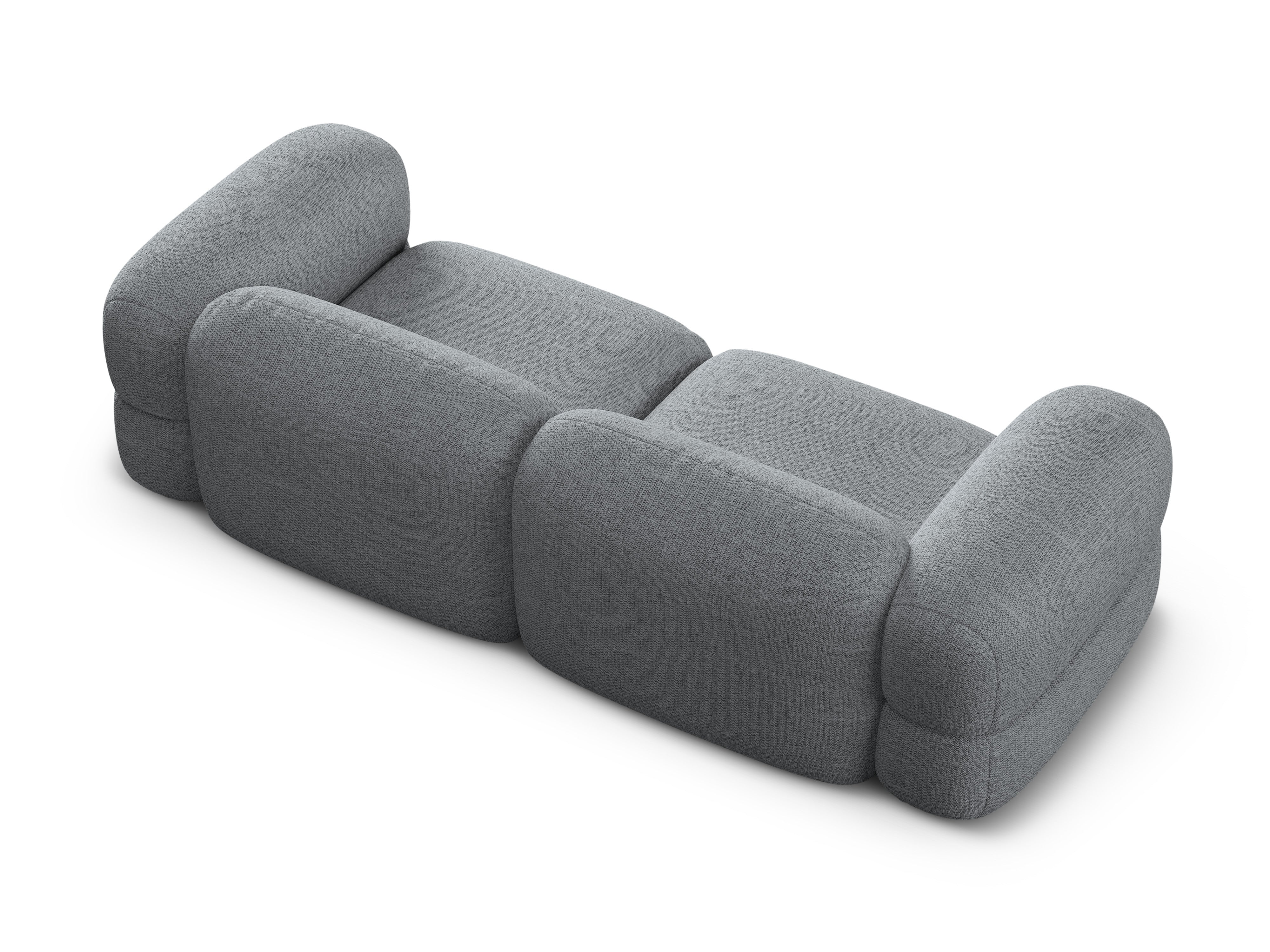 4-seater Sofa ROGER gray chenille