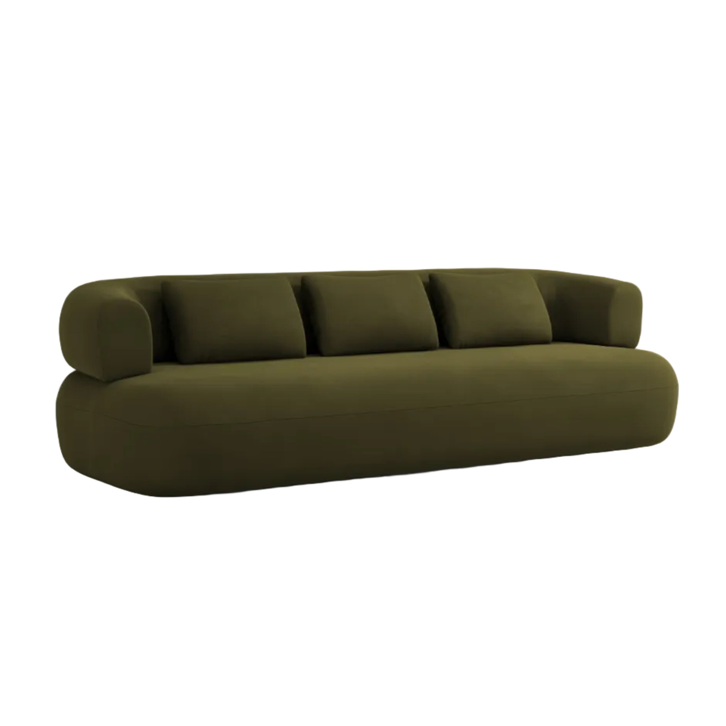 Sofa aus Samt für 4 Personen ALDRIN in Grün