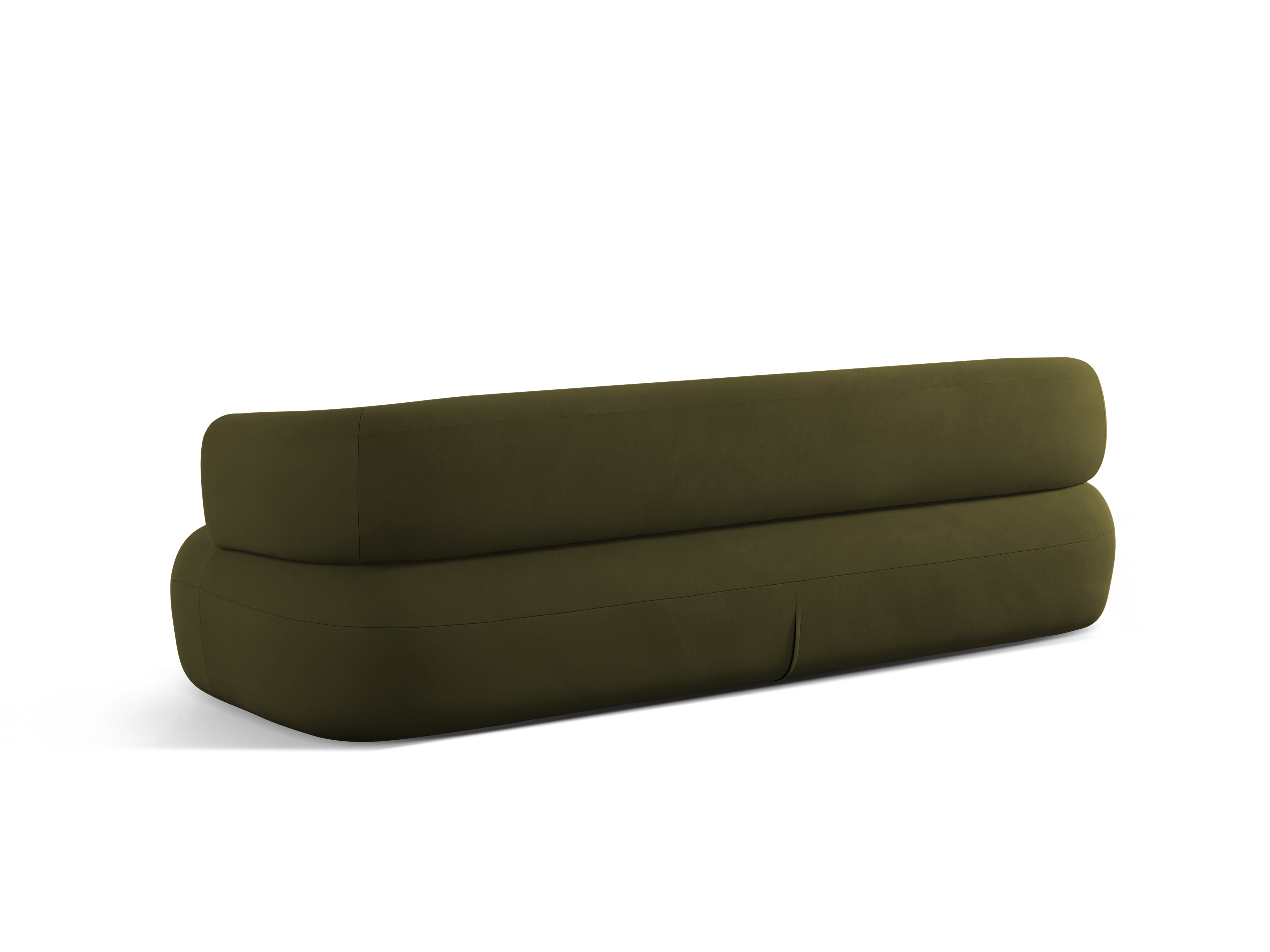 Sofa aus Samt für 4 Personen ALDRIN in Grün