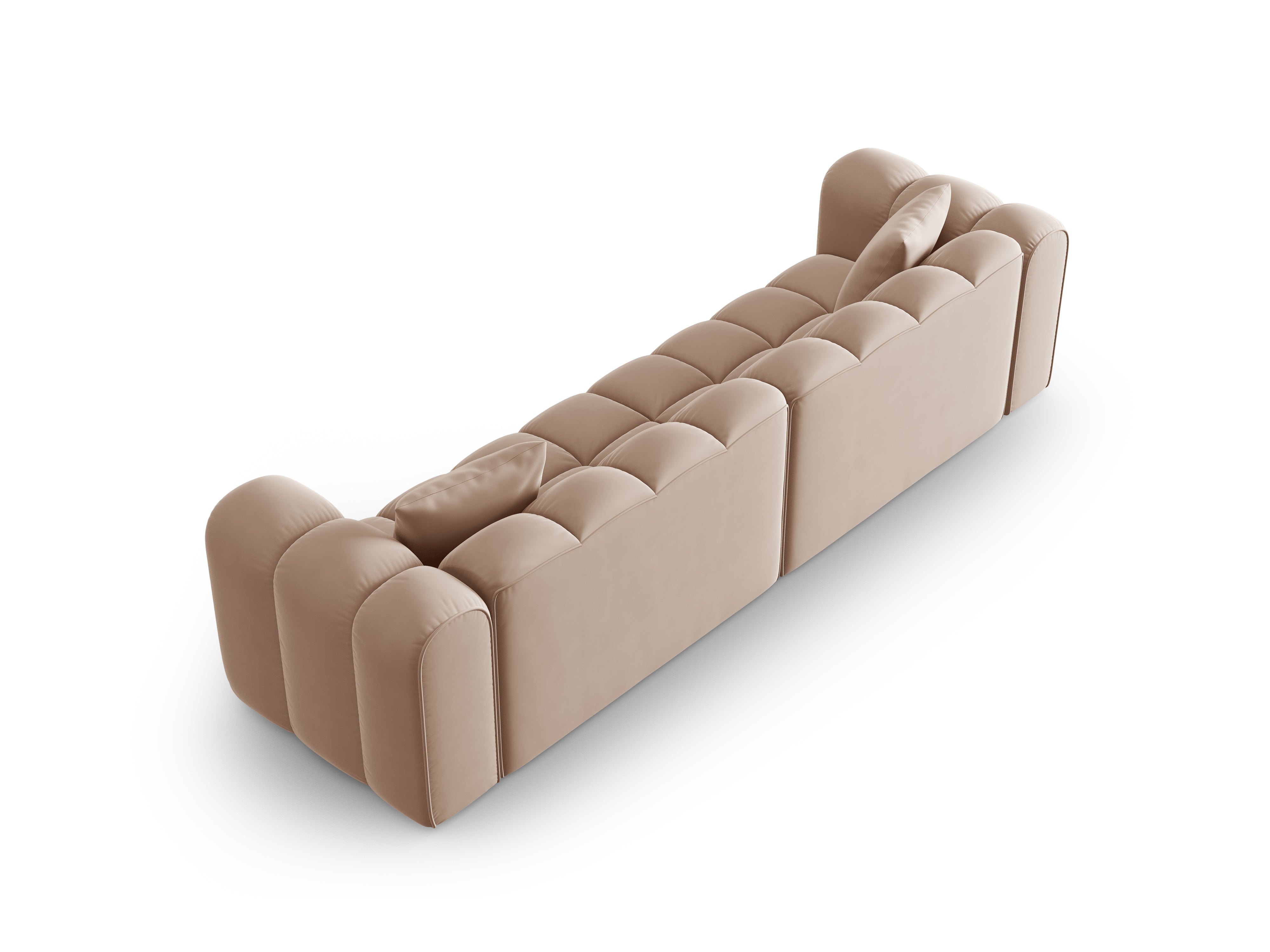 Samtsofa 4-Personen Halley Beige