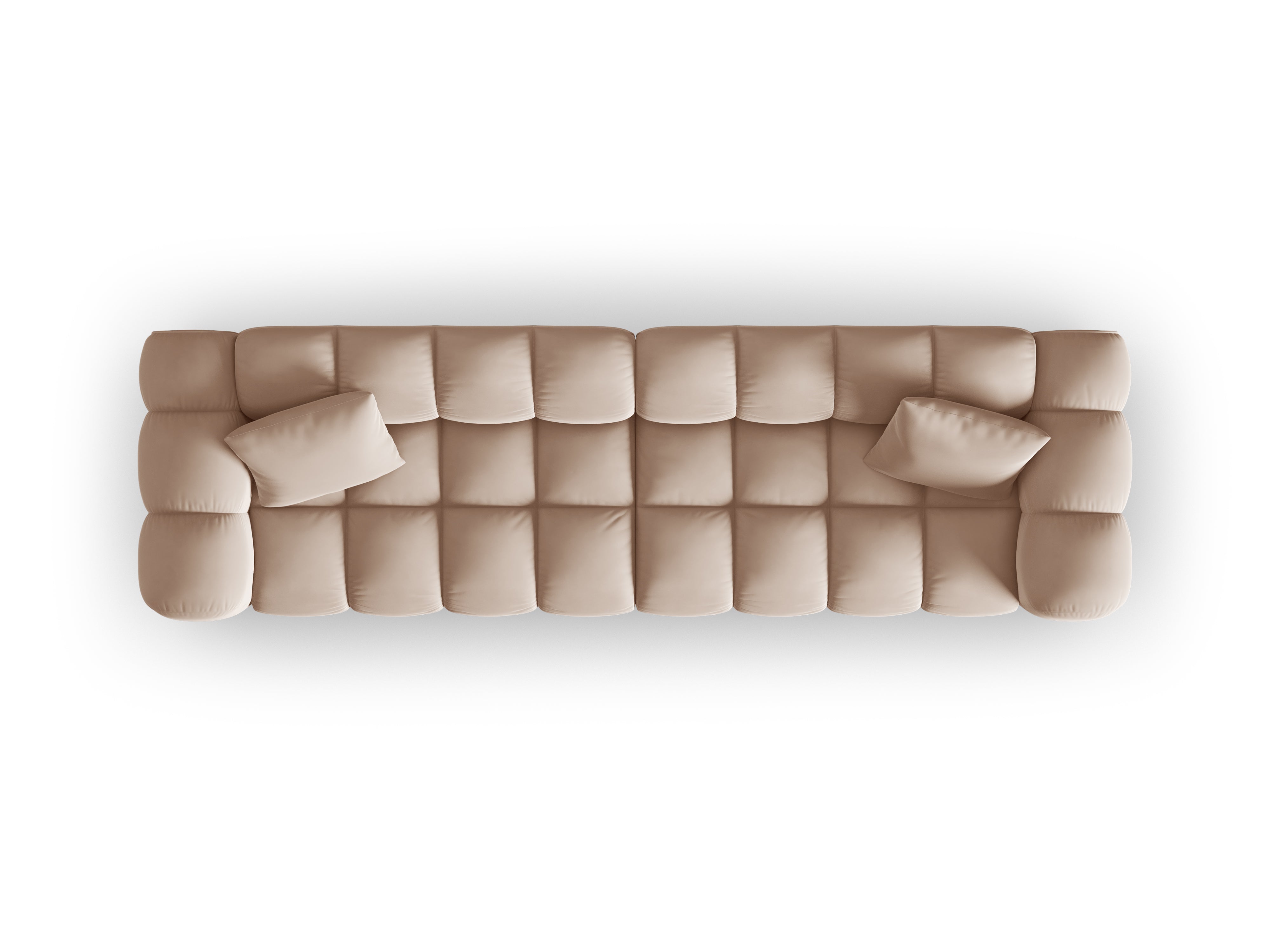 Samtsofa 4-Personen Halley Beige