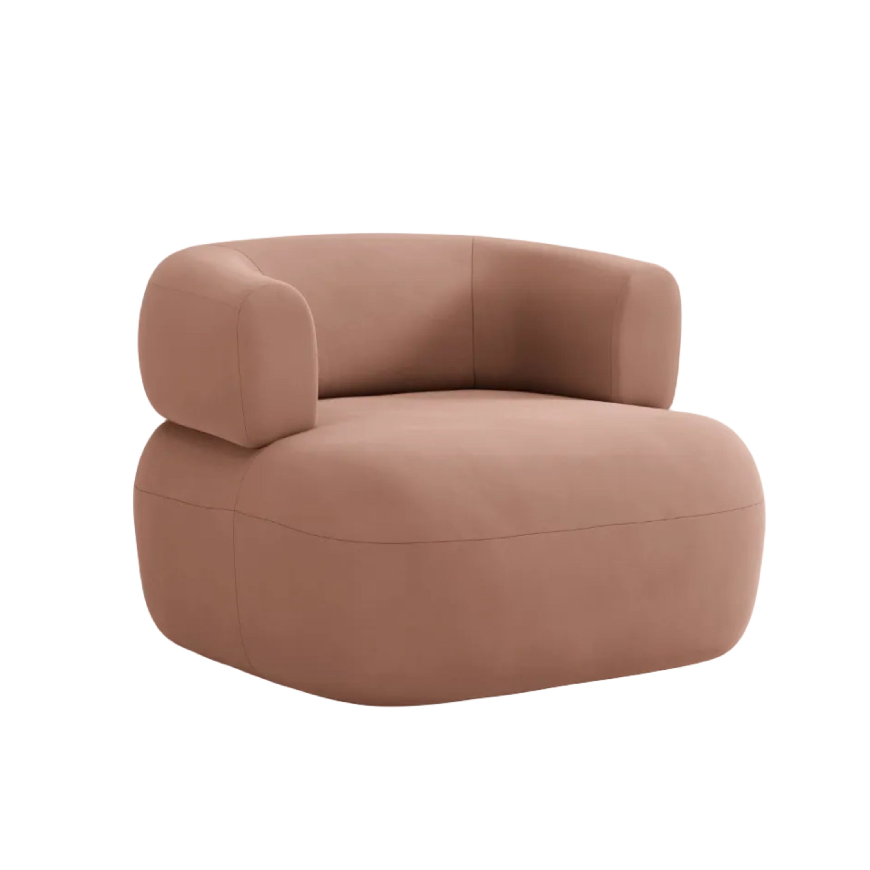 Samt-Sessel ALDRIN in Rosa