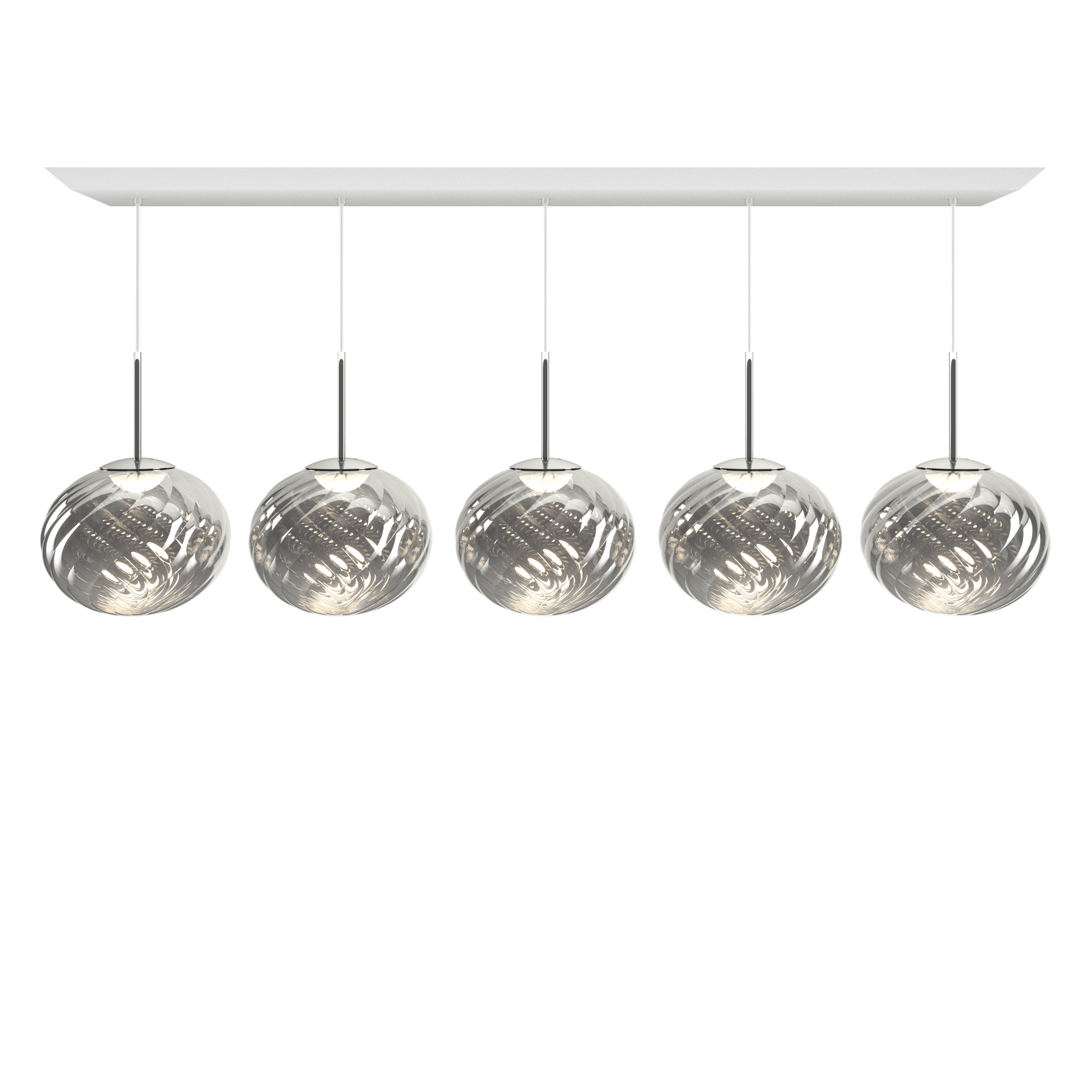 Pendelleuchte WHIRL LINEAR silber