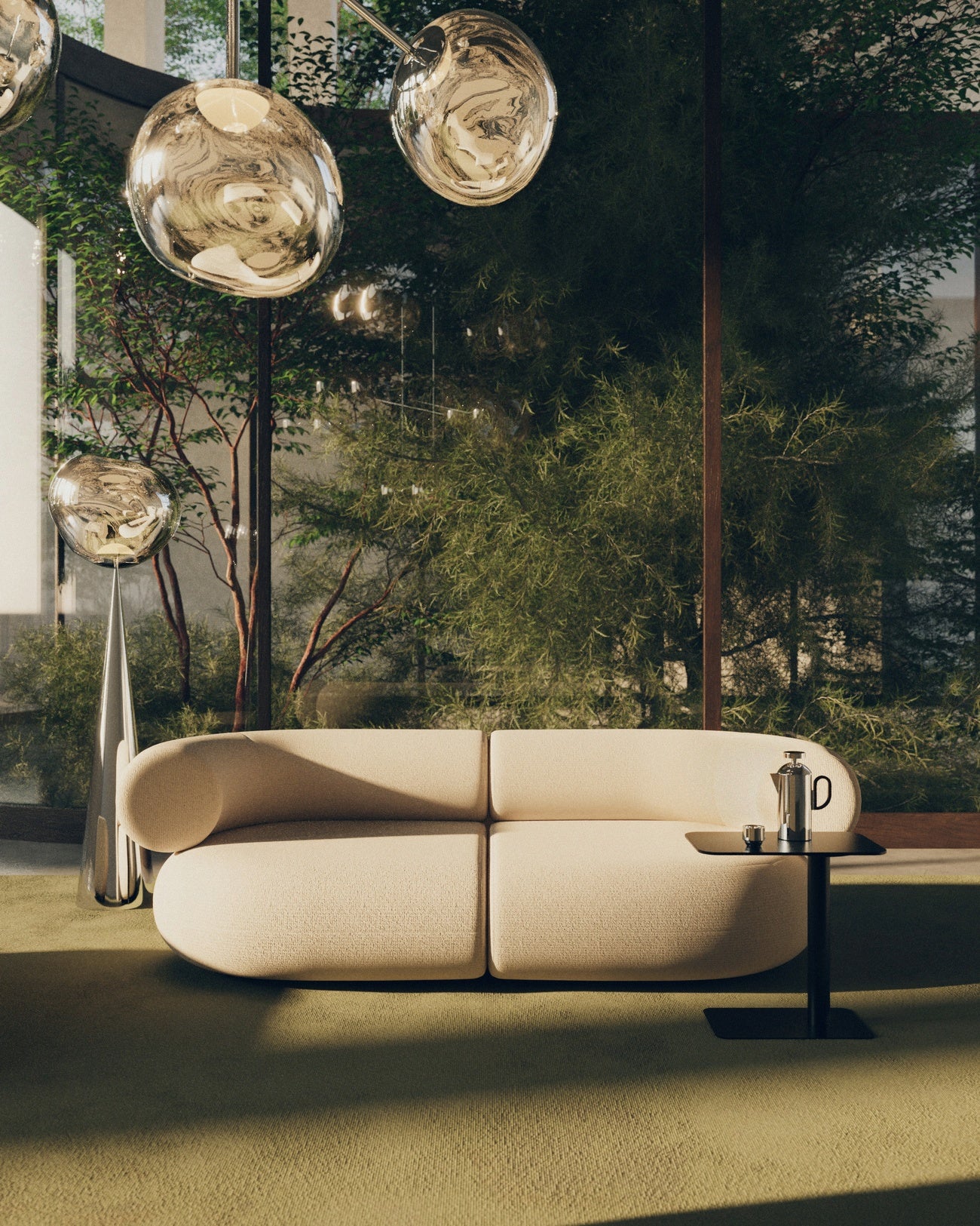 Fettmodulare Sofa - rechts gepolstertes Modul rechts [Julia] [Amelia Spring]