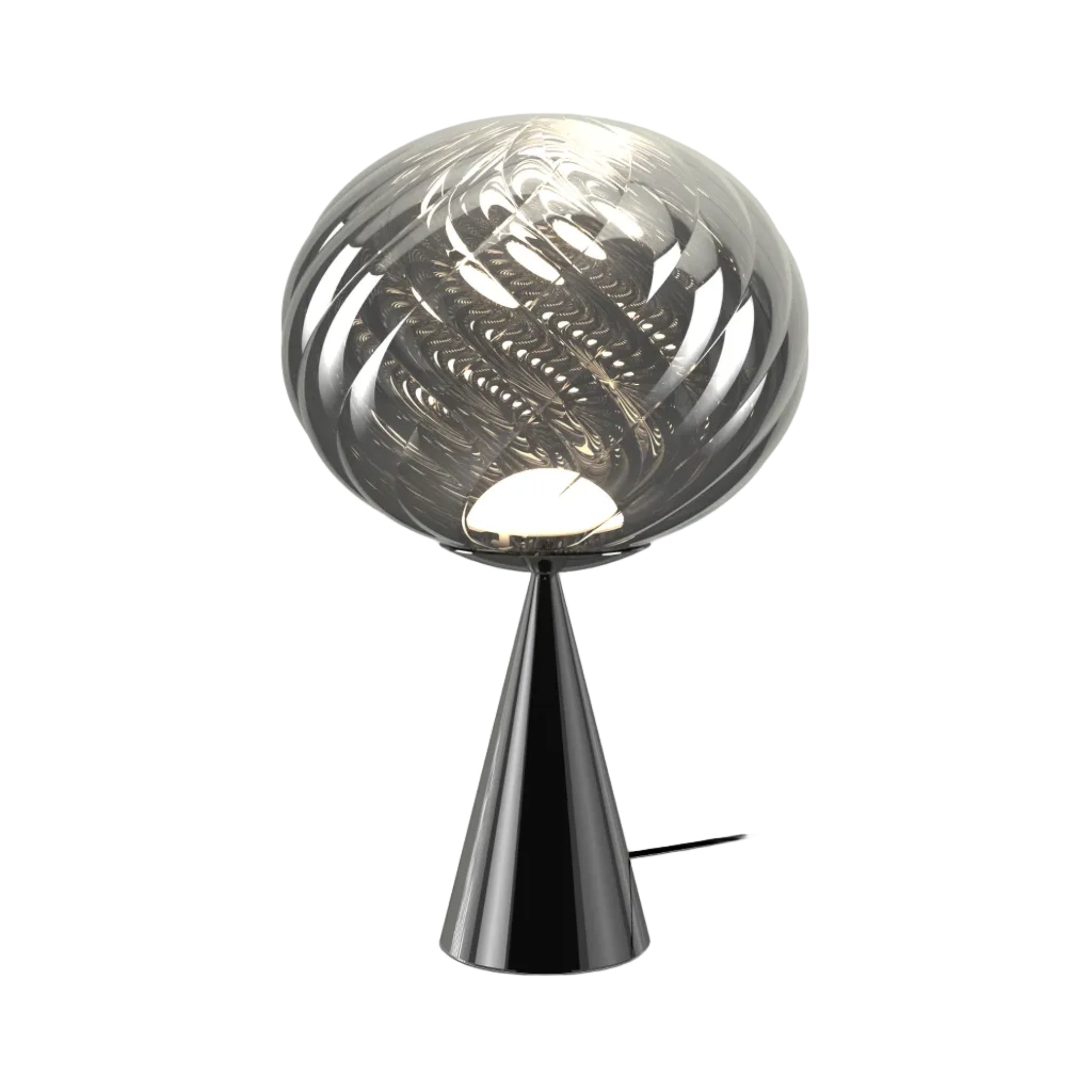 WHIRL silver table lamp