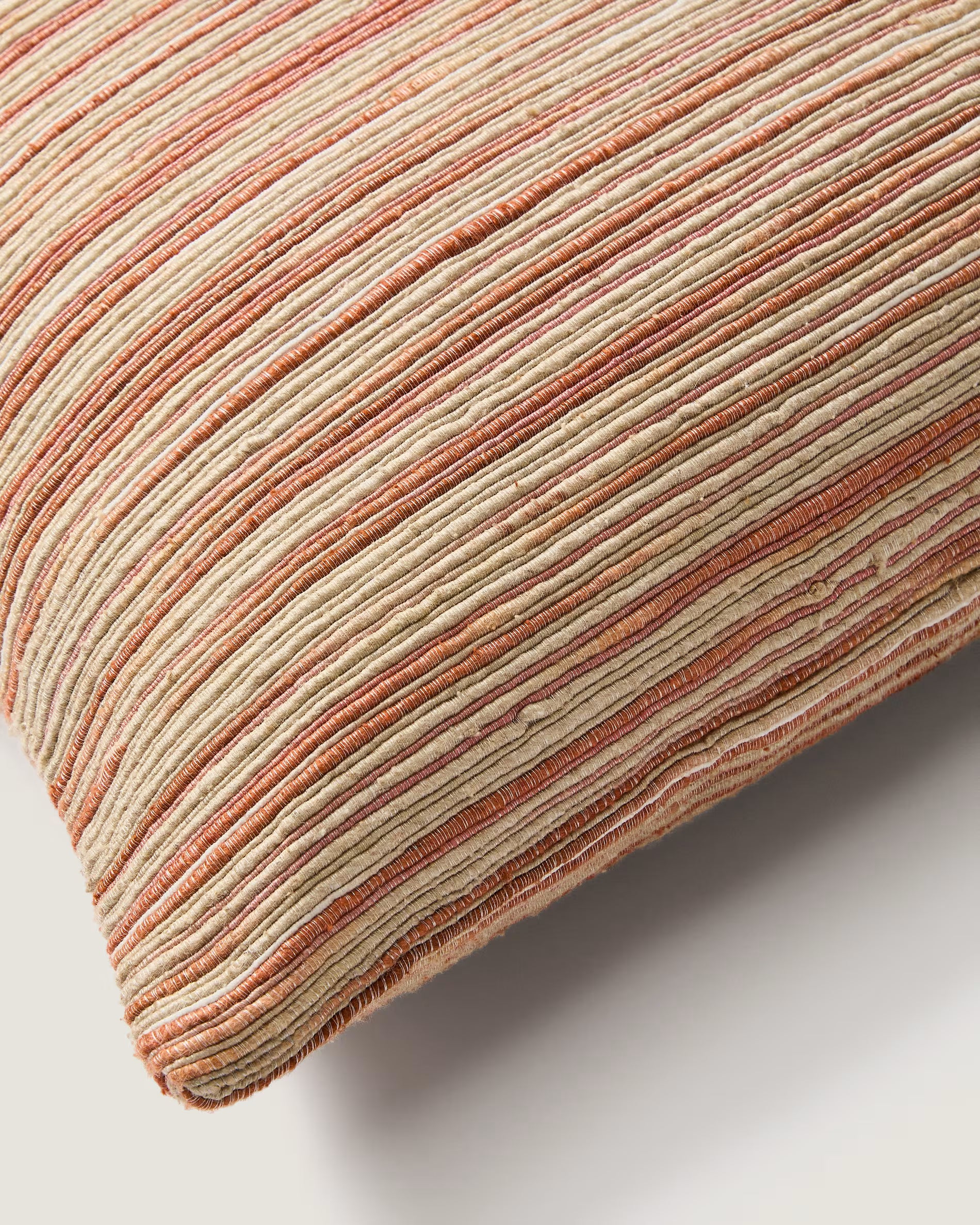 ZILORA Kissenbezug rot mit beige