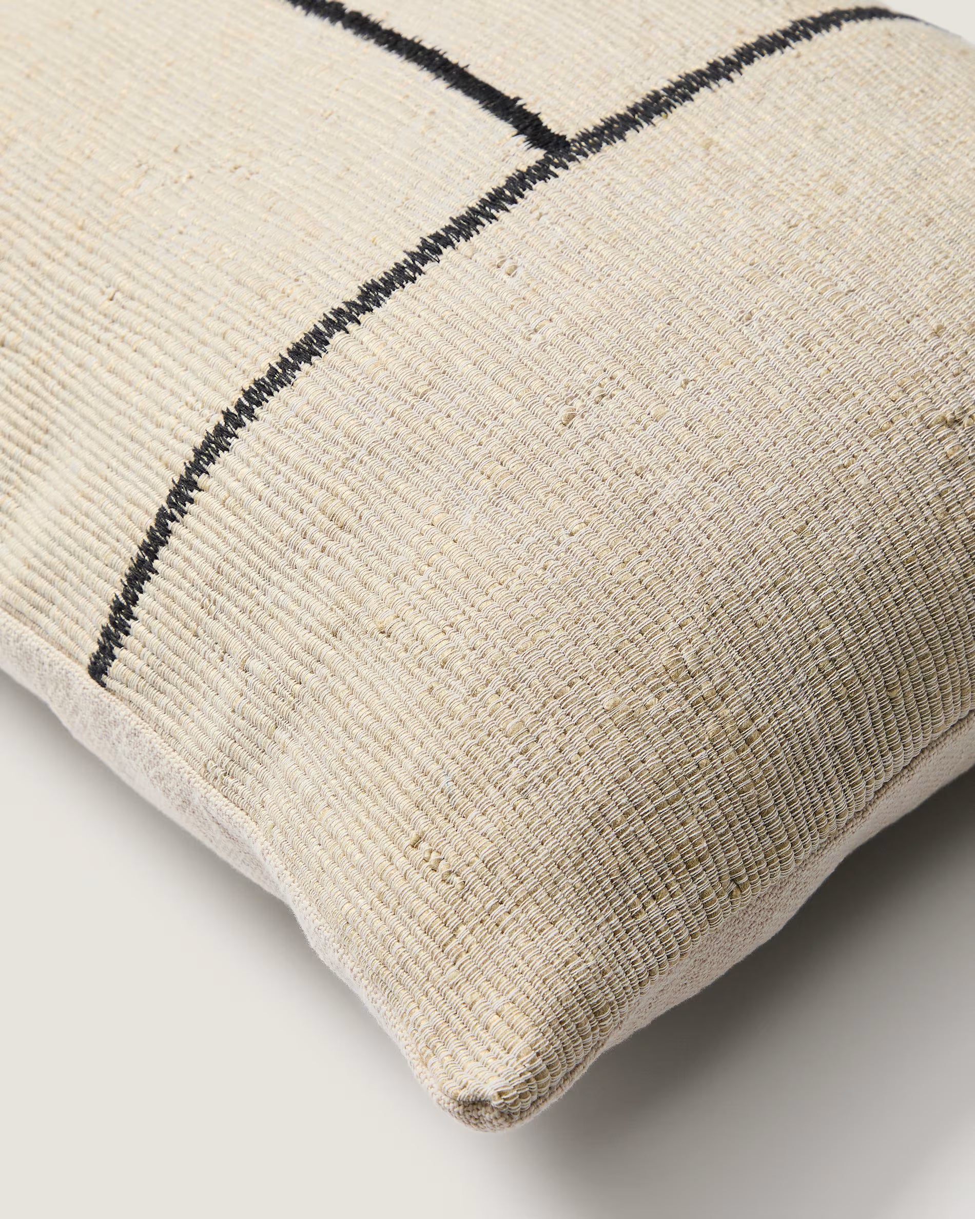 Kissenbezug ANVERA beige mit Schwarz