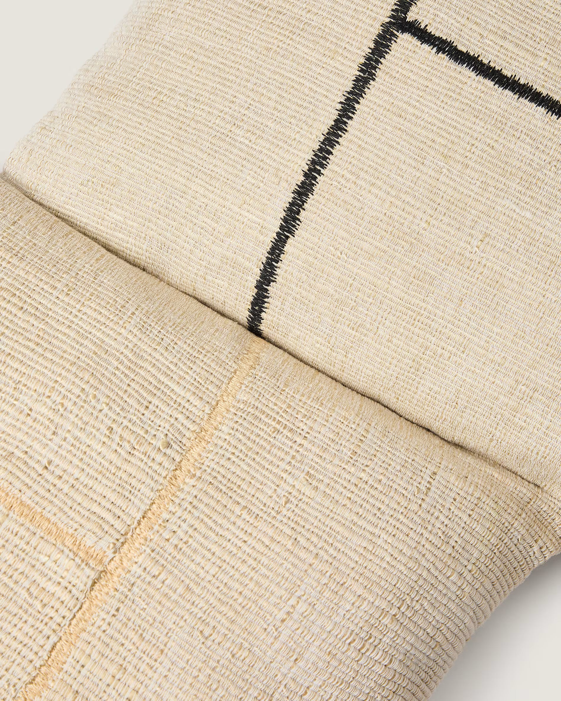 Kissenbezug ANVERA beige mit Schwarz