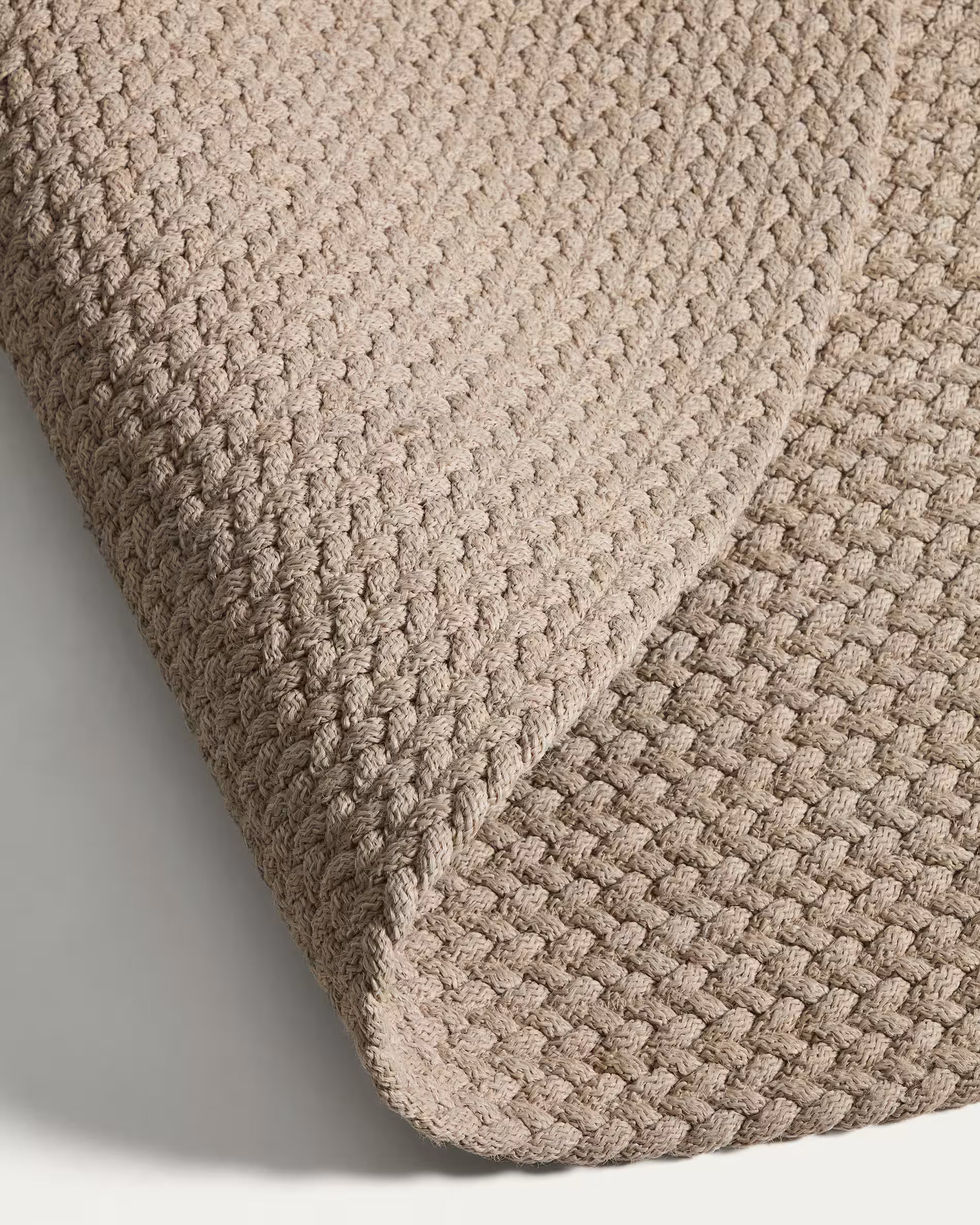 Beige Outdoor Round Rug DESPAS