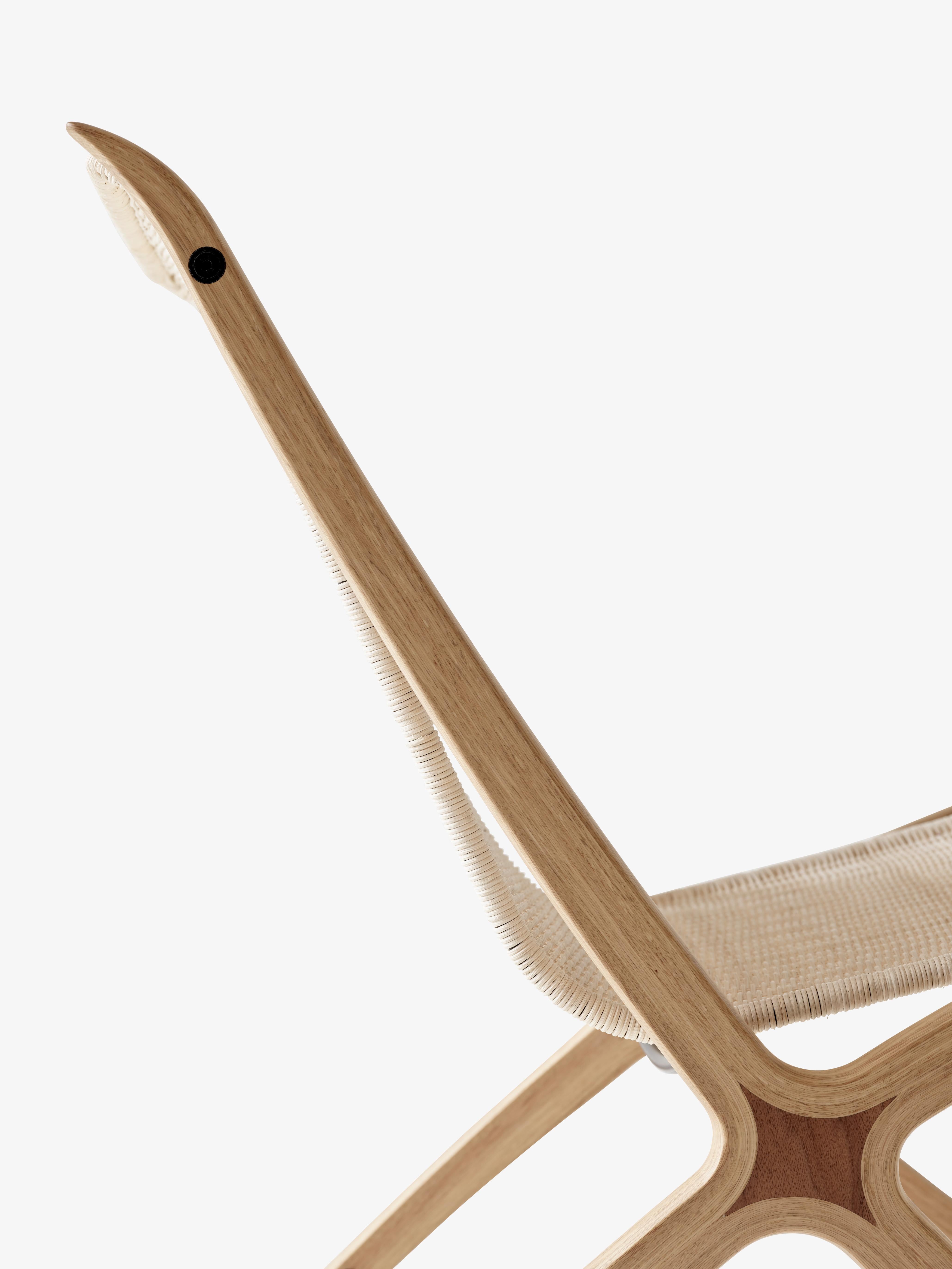 Sessel X HM10 mit Rattansitz und Holzgestell