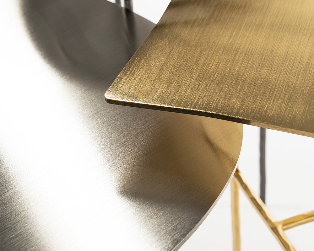Round coffee table XXX gold