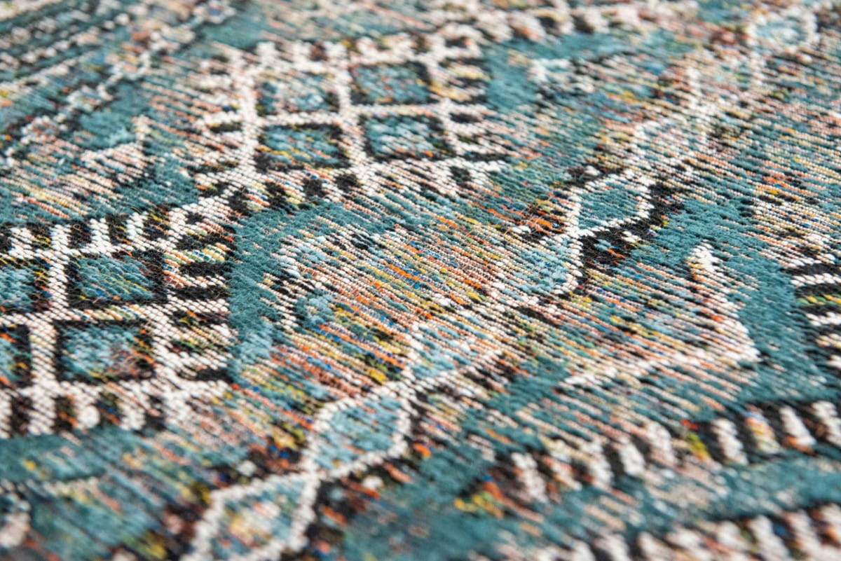 Kilimi zemmuri blue blue rug blue