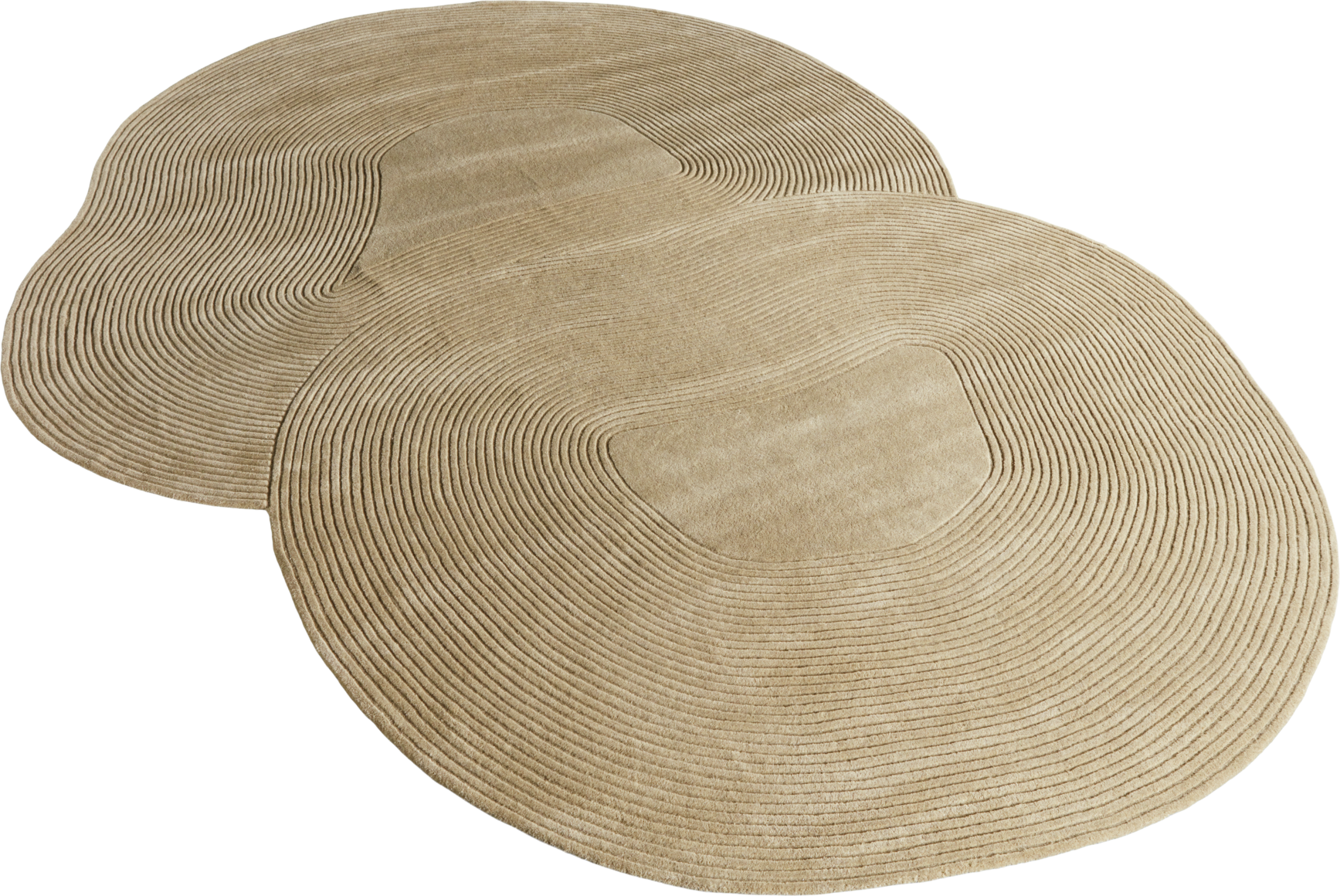 Zen Shaped beige rug