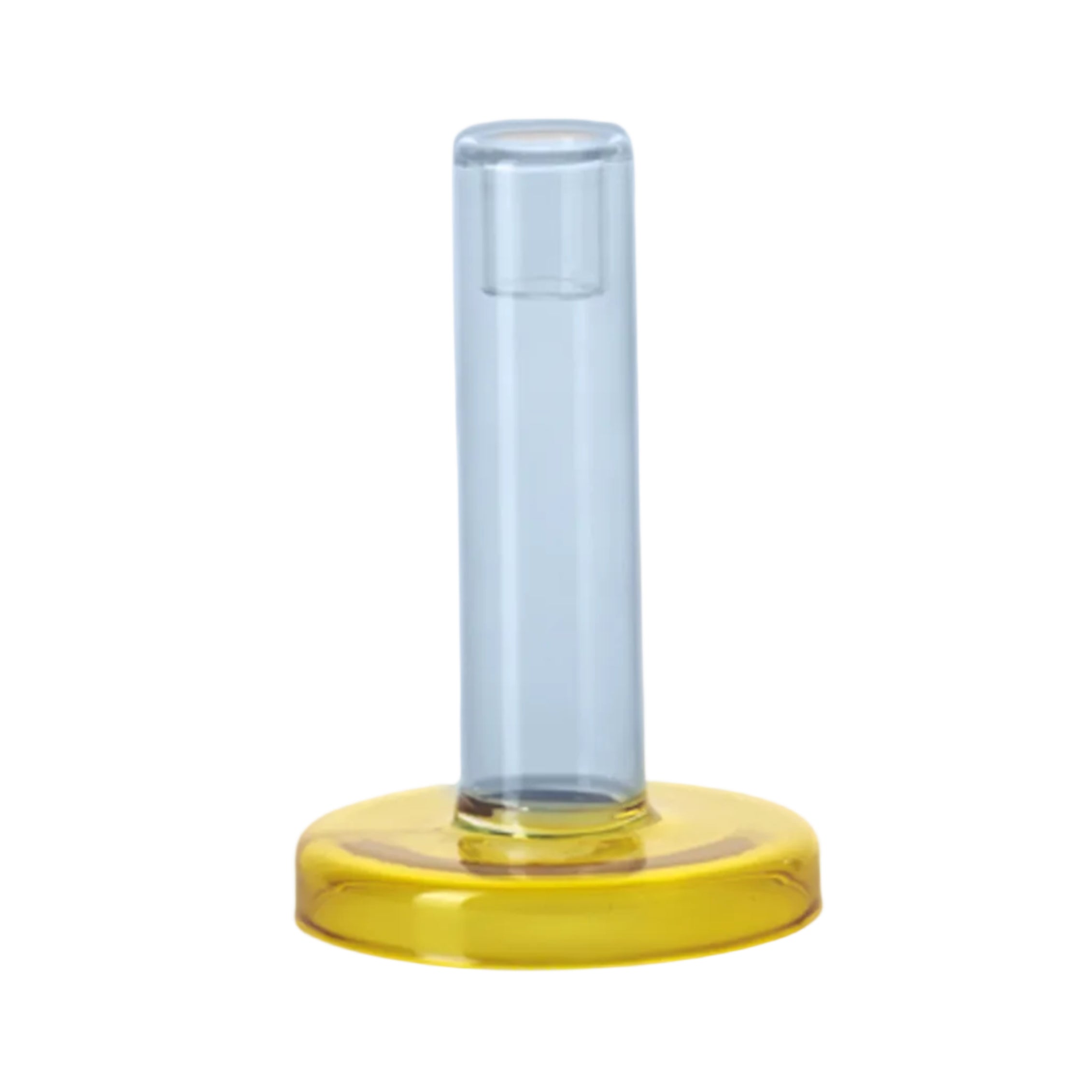 Yellow BOLE Candle Holder with Blue