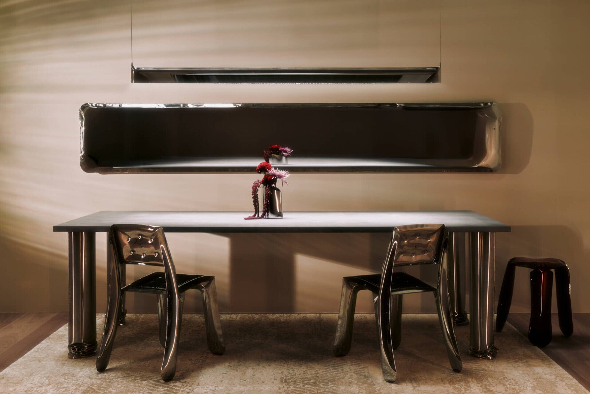 BLADE inox pendant lamp